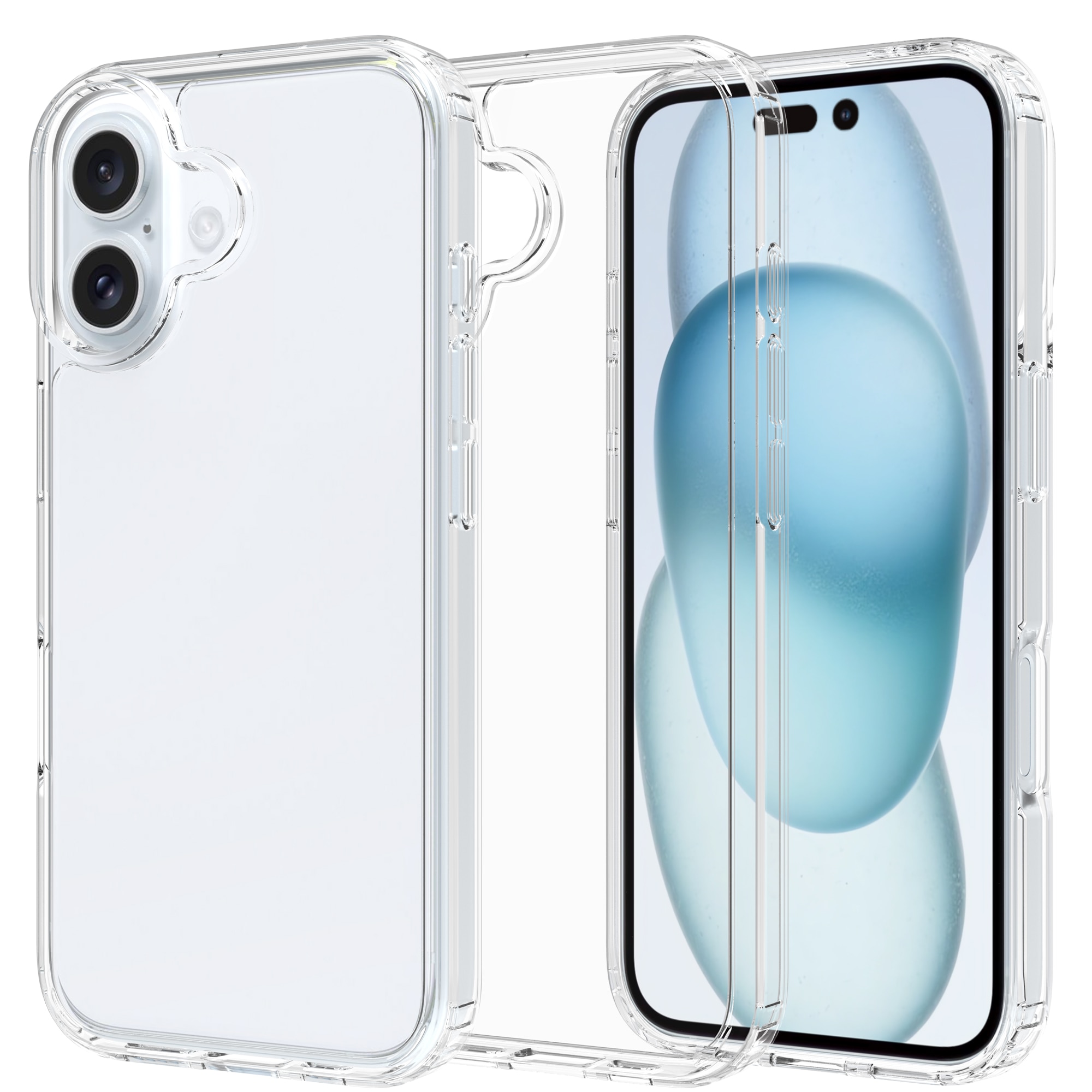 Hybridcase iPhone 16 Plus transparant