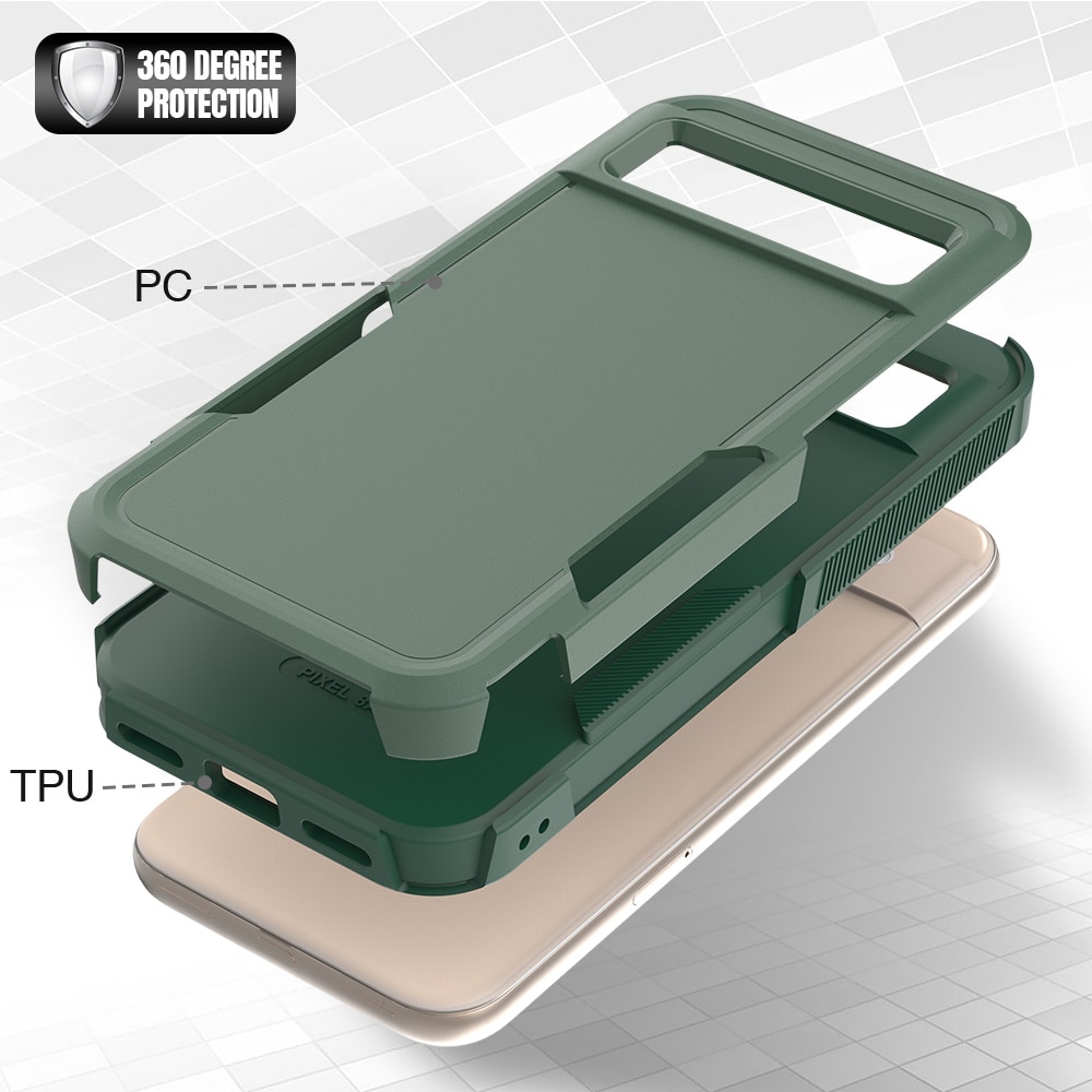 Google Pixel 8a Off-road Hybridcase groen