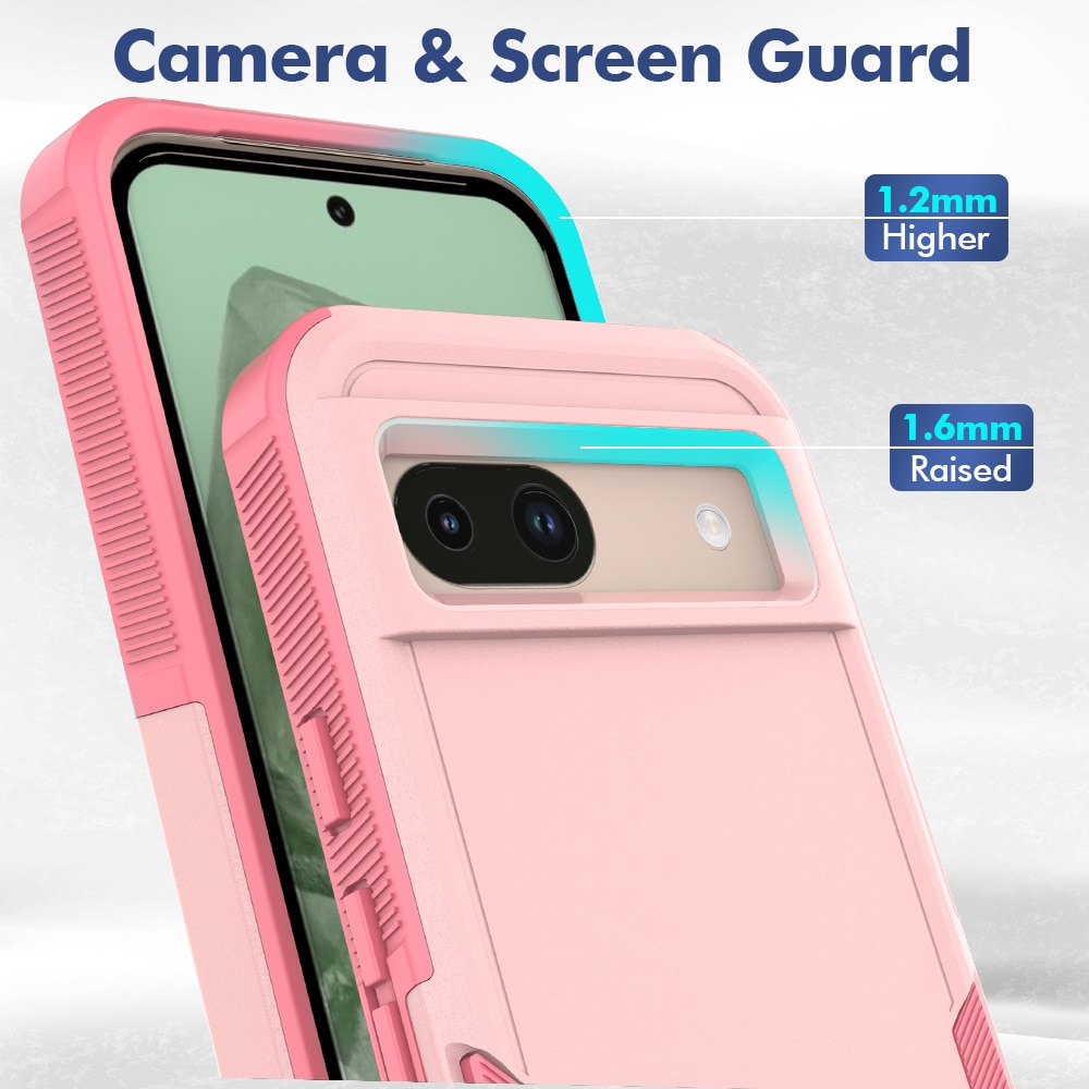 Google Pixel 8a Off-road Hybridcase roze