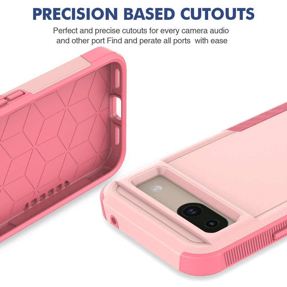 Google Pixel 8a Off-road Hybridcase roze