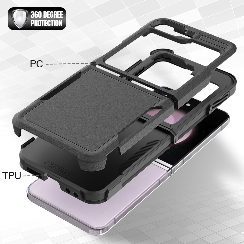 Samsung Galaxy Z Flip 6 Off-road Hybridcase zwart