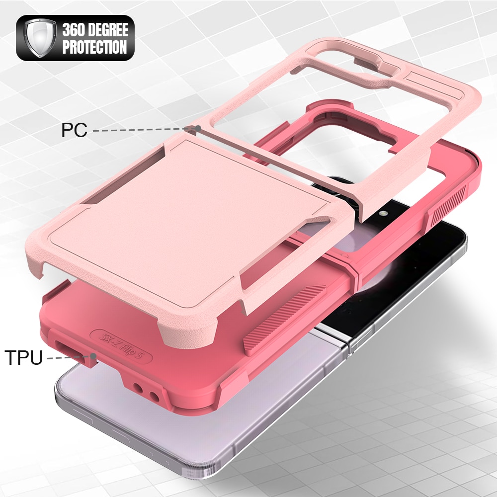 Samsung Galaxy Z Flip 6 Off-road Hybridcase roze