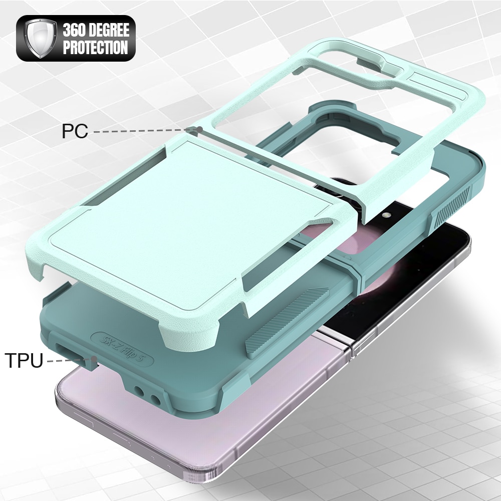 Samsung Galaxy Z Flip 6 Off-road Hybridcase mintgroen