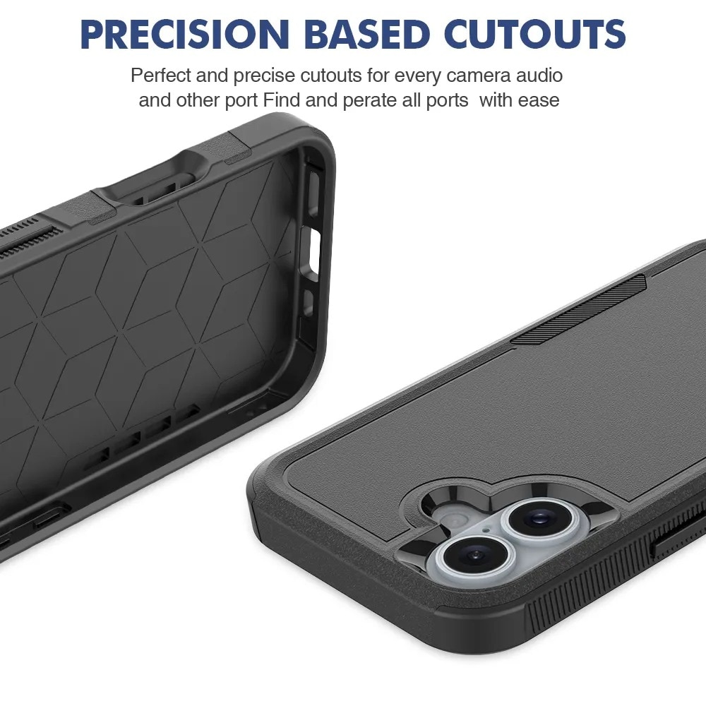 iPhone 16 Off-road Hybridcase zwart