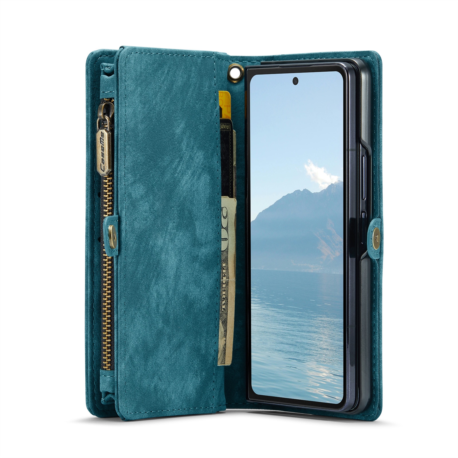 Multi-slot hoesje Samsung Galaxy Z Fold 6 blauw