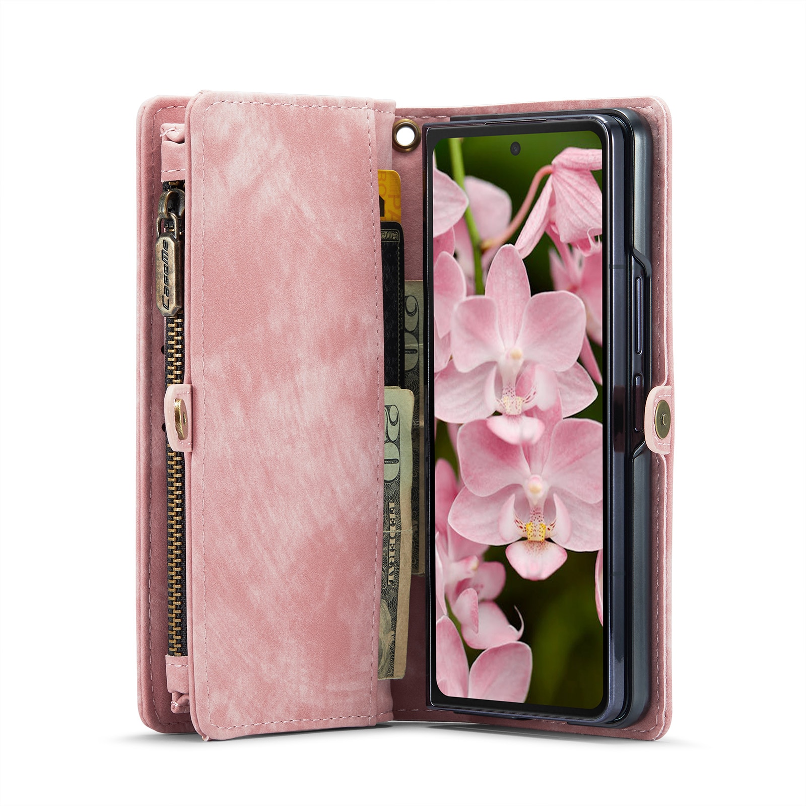 Multi-slot hoesje Samsung Galaxy Z Fold 6 roze