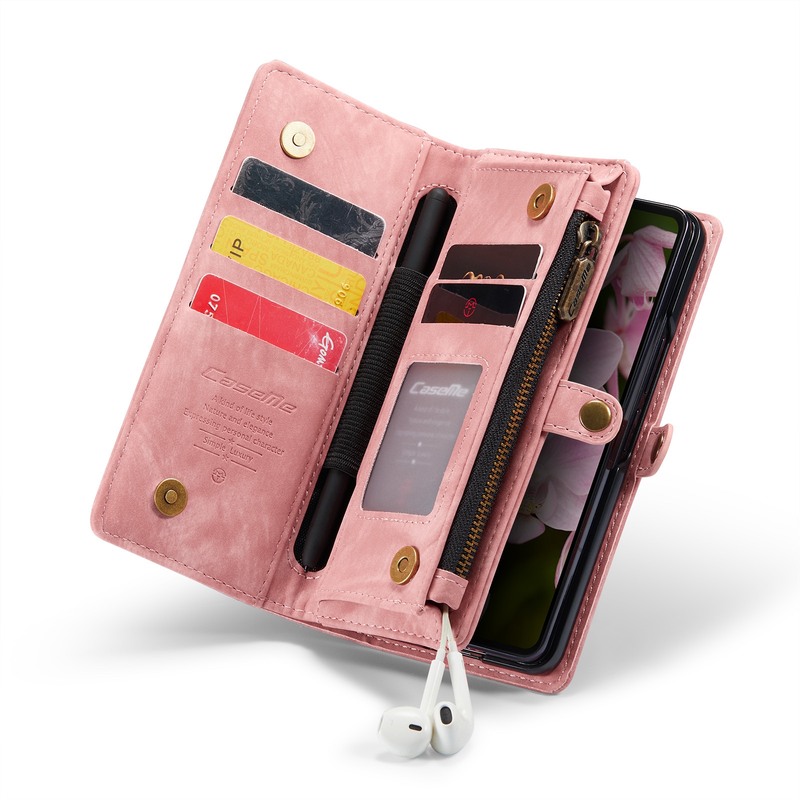 Multi-slot hoesje Samsung Galaxy Z Fold 6 roze