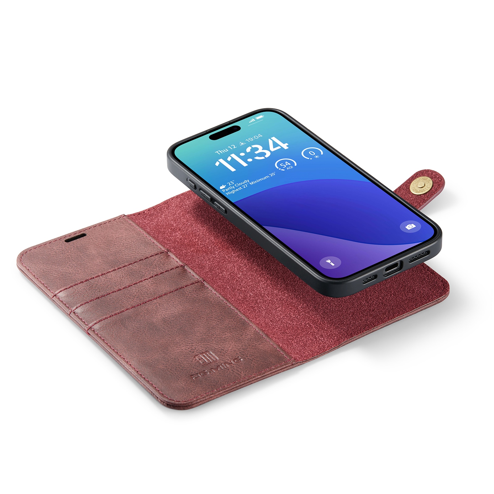 Magnet Wallet iPhone 16 Pro Max Red