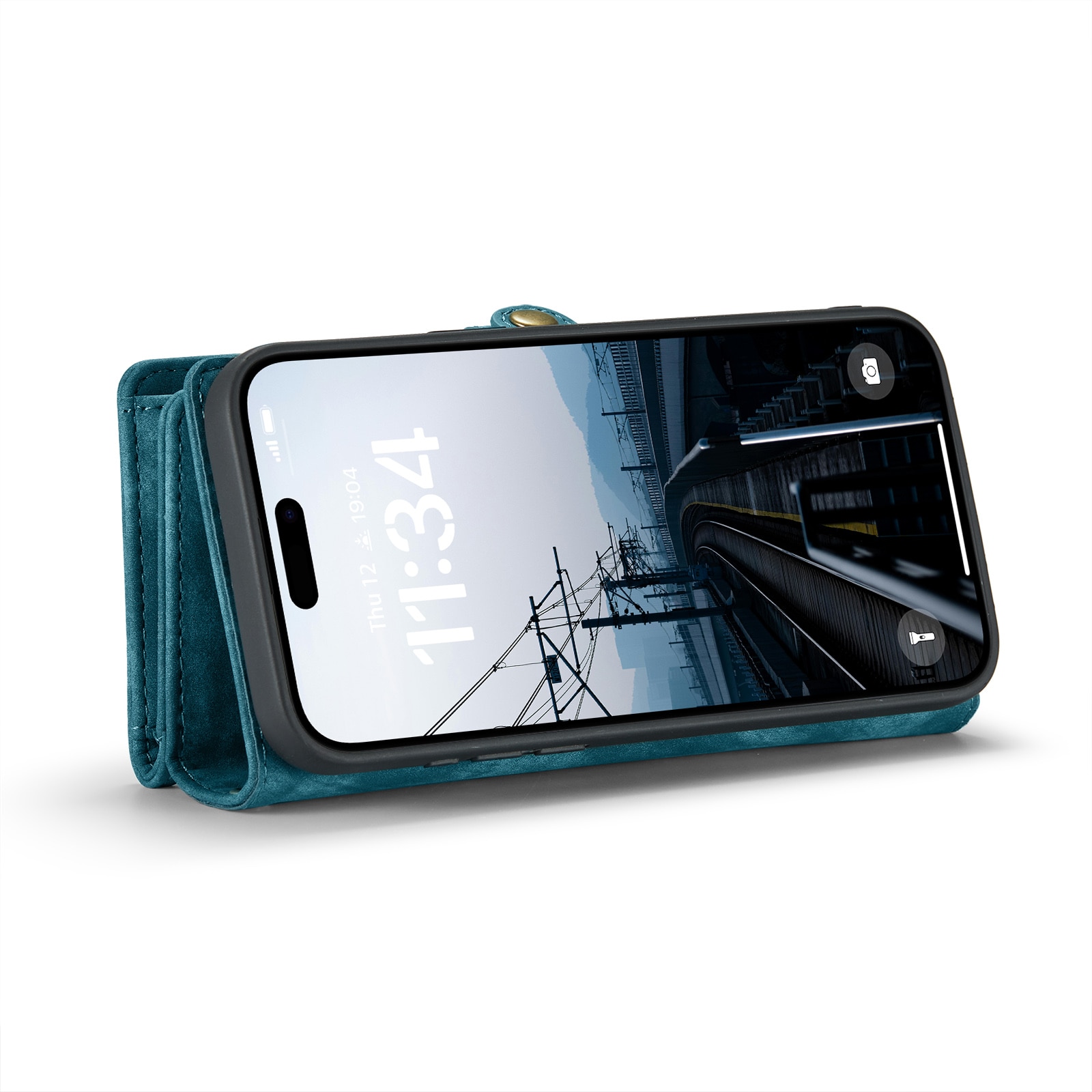 Multi-slot Hoesje iPhone 16 Pro Blauw