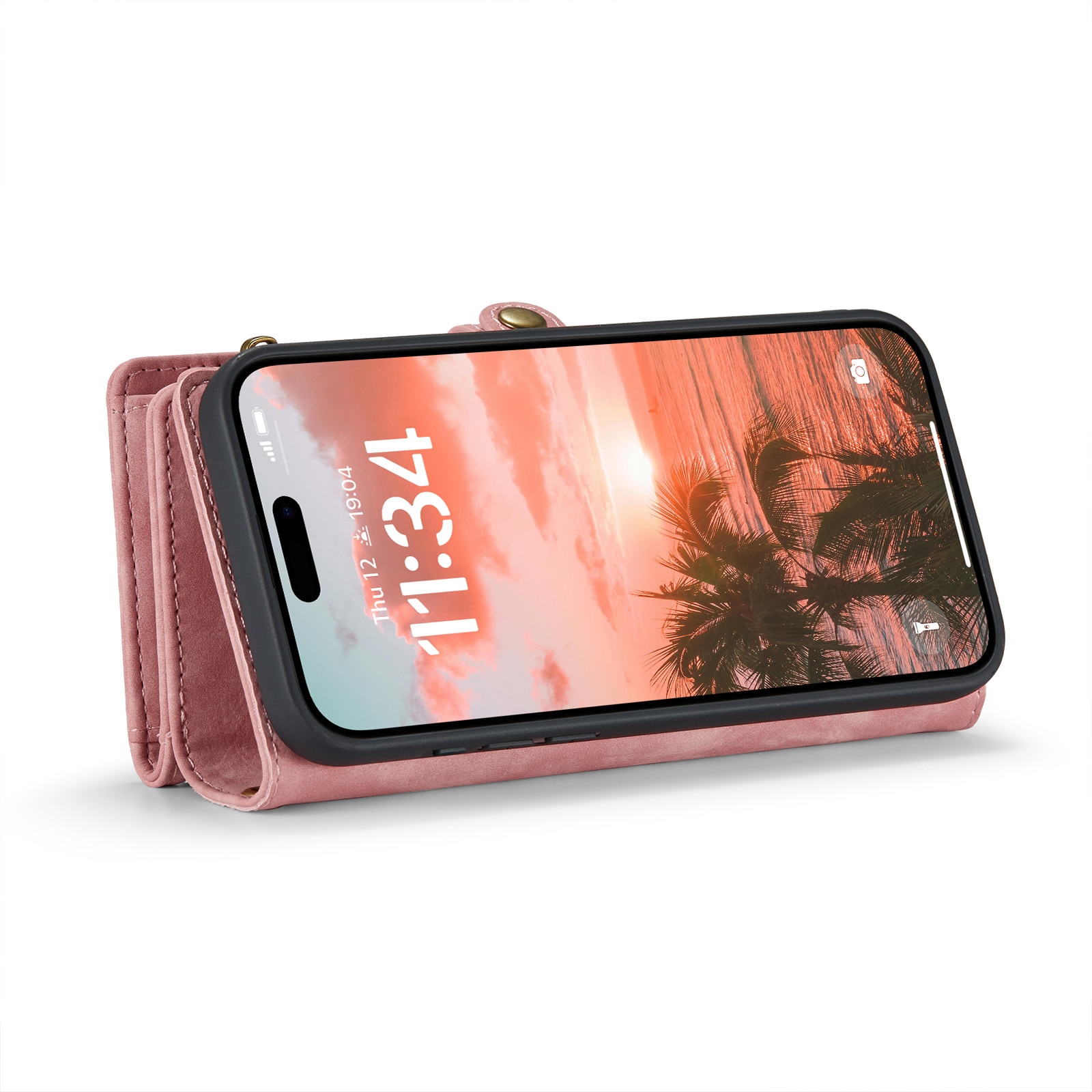 Multi-slot Hoesje iPhone 16 Pro roze