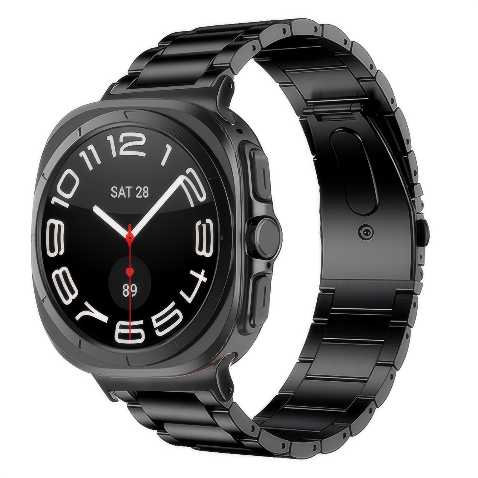 Samsung Galaxy Watch Ultra Titanium 47mm Armband Zwart