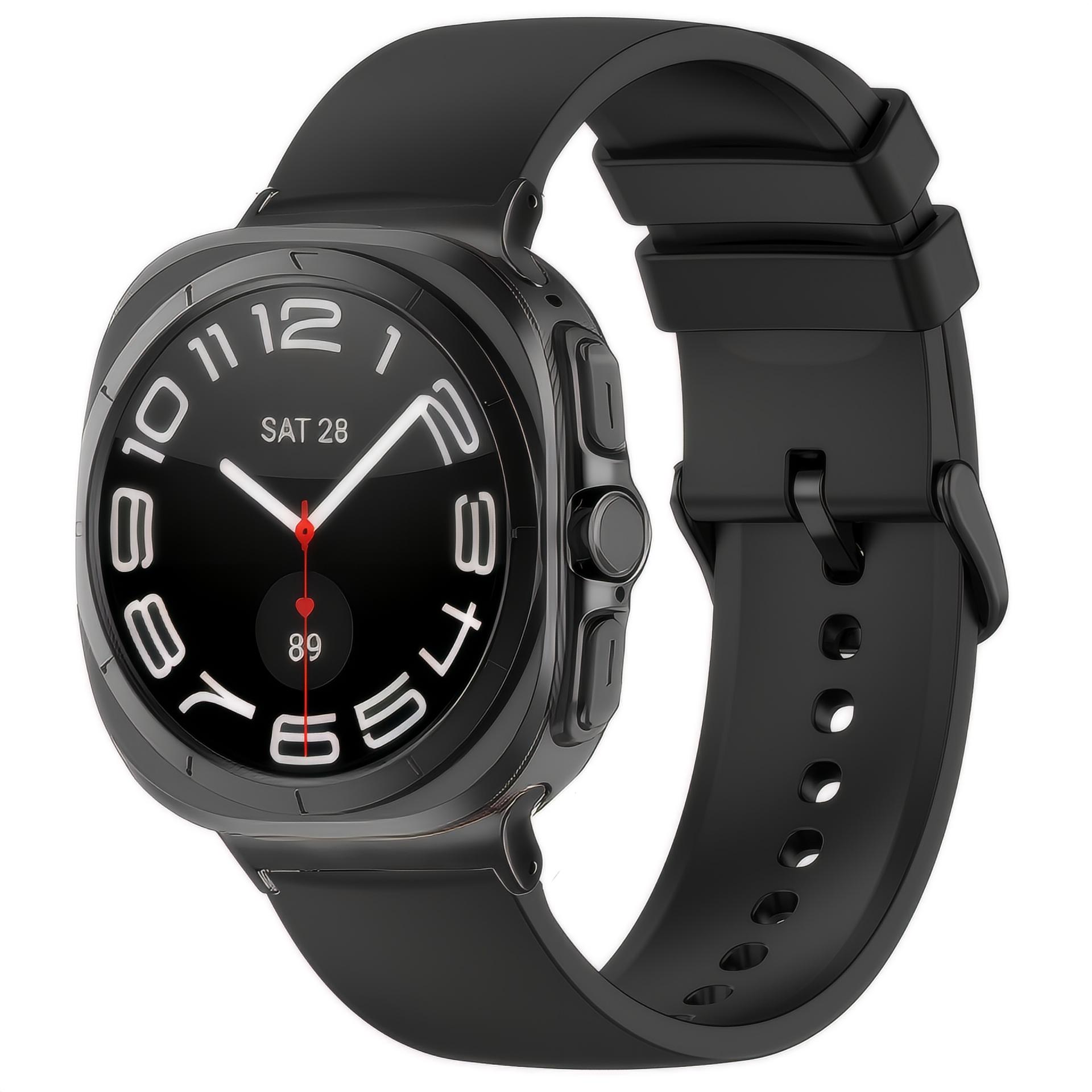 Samsung Galaxy Watch Ultra 47mm Siliconen bandje zwart