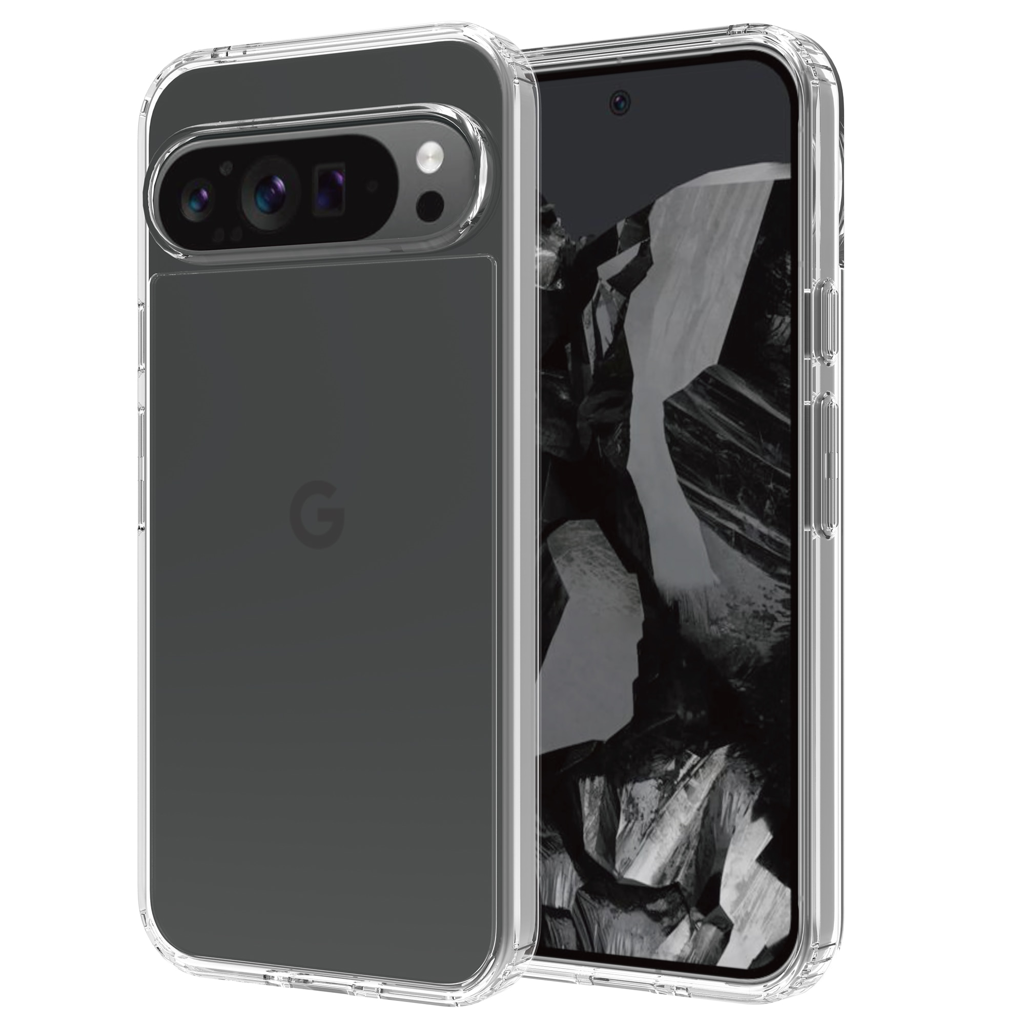 Crystal Hybrid Case Google Pixel 9 Pro XL transparant