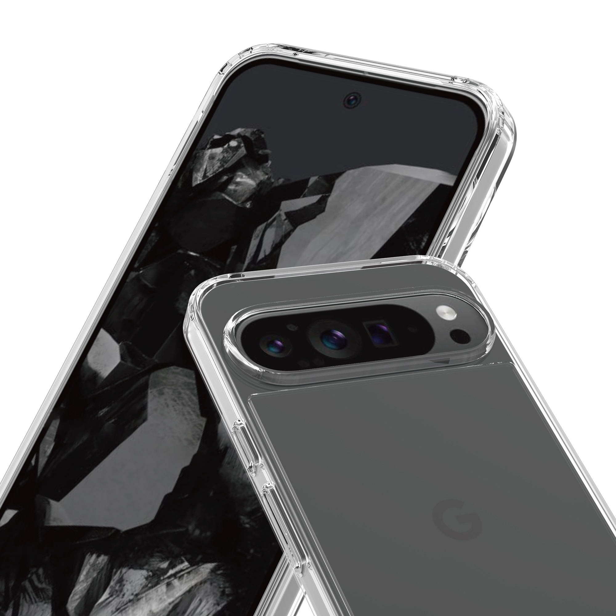 Crystal Hybrid Case Google Pixel 9 Pro XL transparant