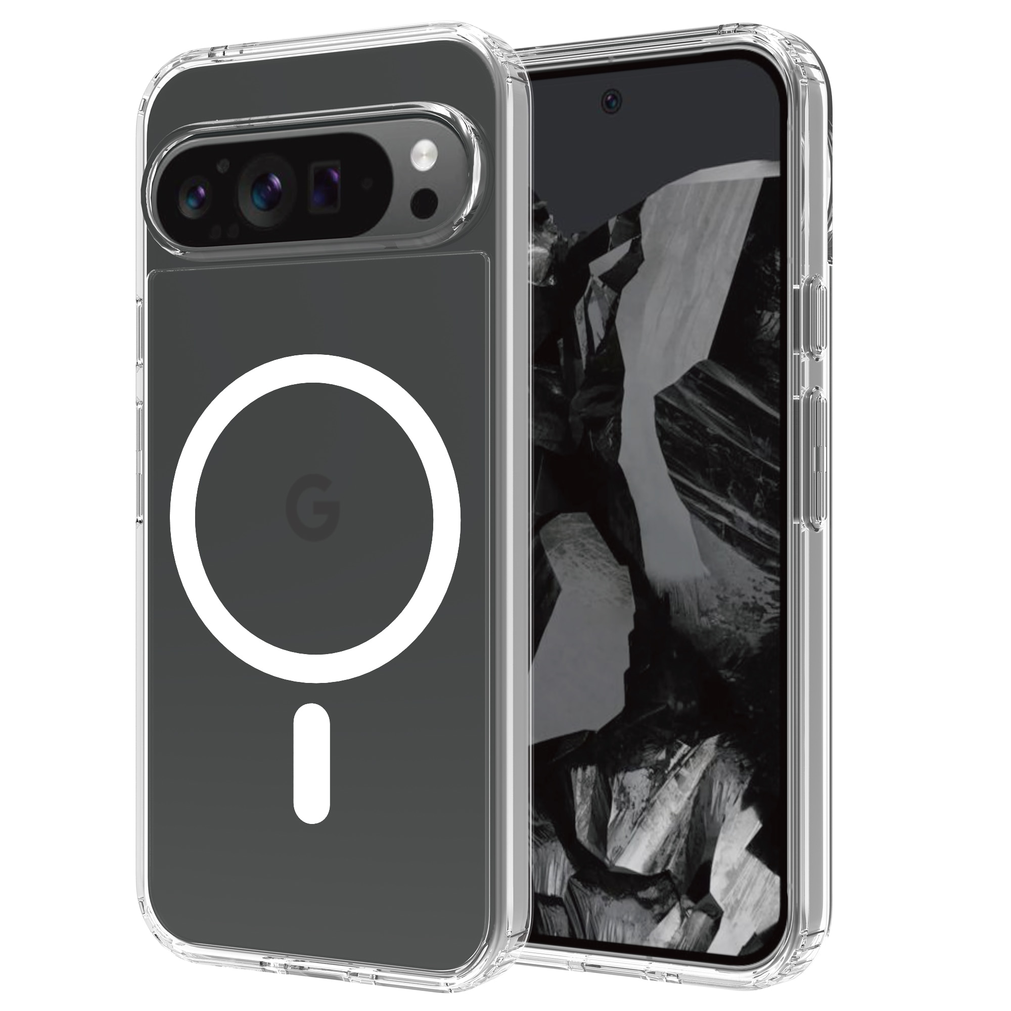 Hybridcase MagSafe Google Pixel 9 Pro XL transparant