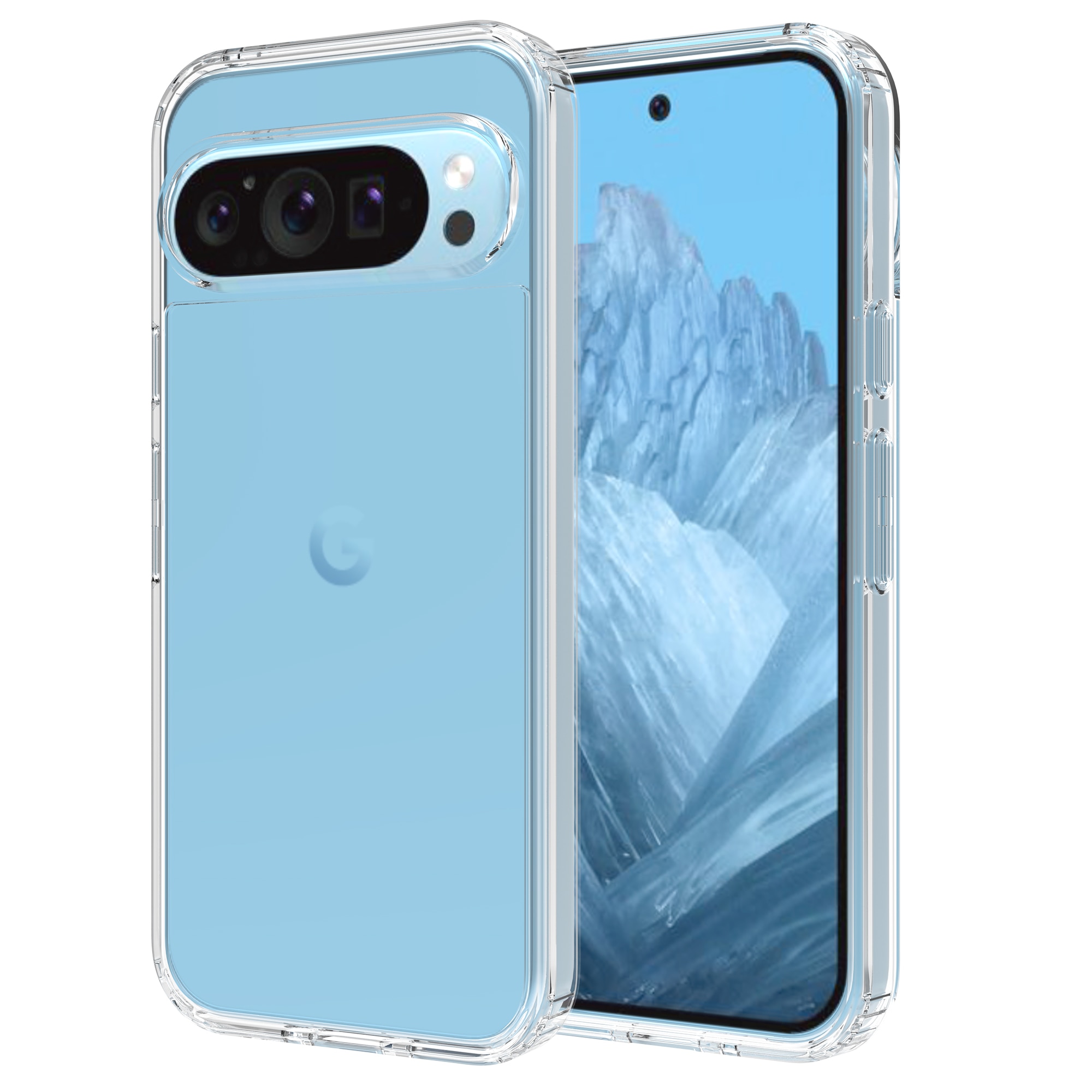 Crystal Hybrid Case Google Pixel 9 Pro transparant