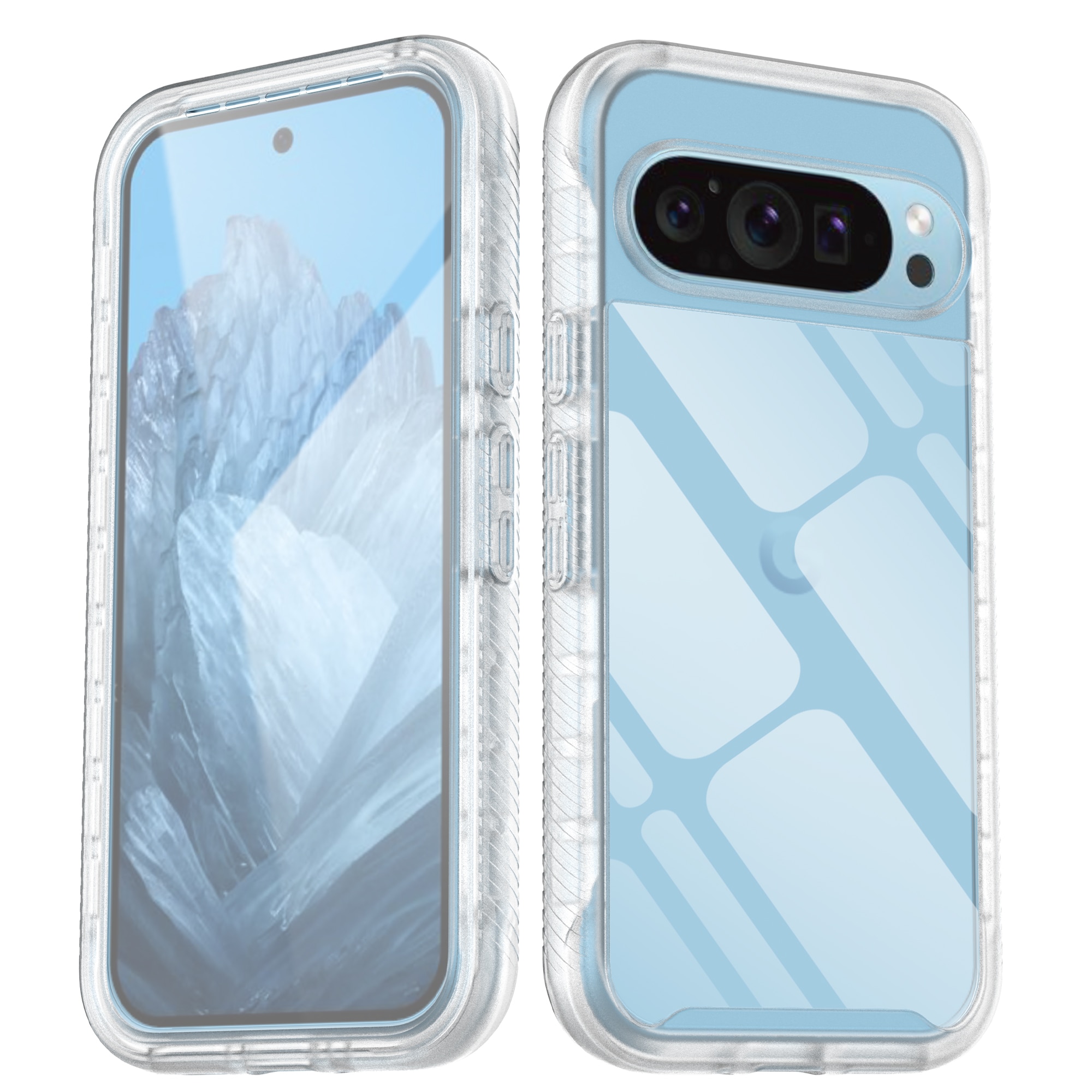 Google Pixel 9 Full Protection Case transparant