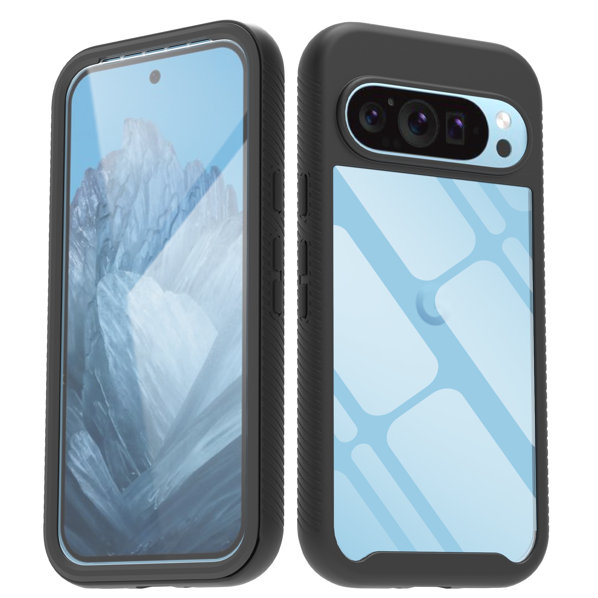 Google Pixel 9 Pro Full Protection Case zwart