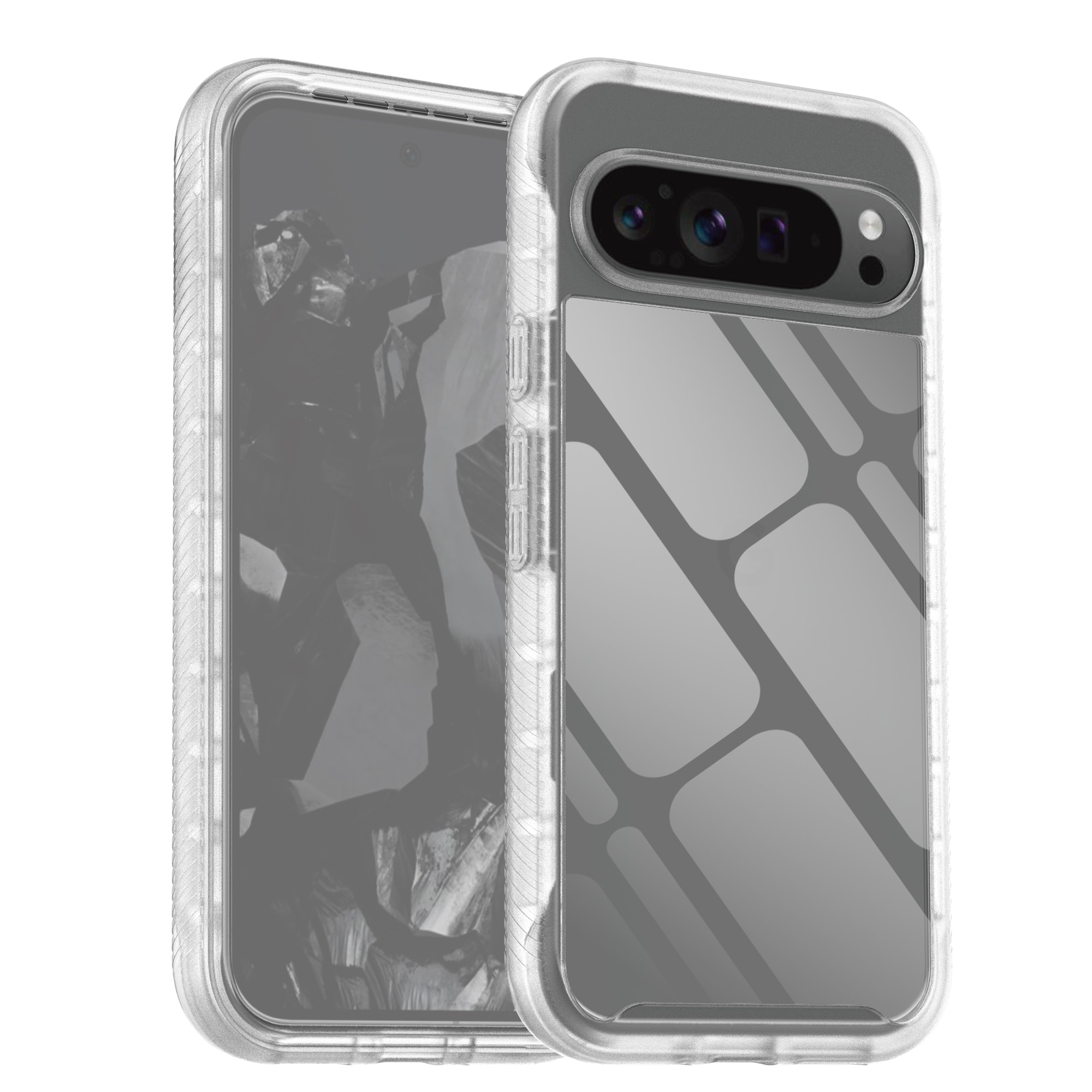 Google Pixel 9 Pro XL Full Protection Case transparant