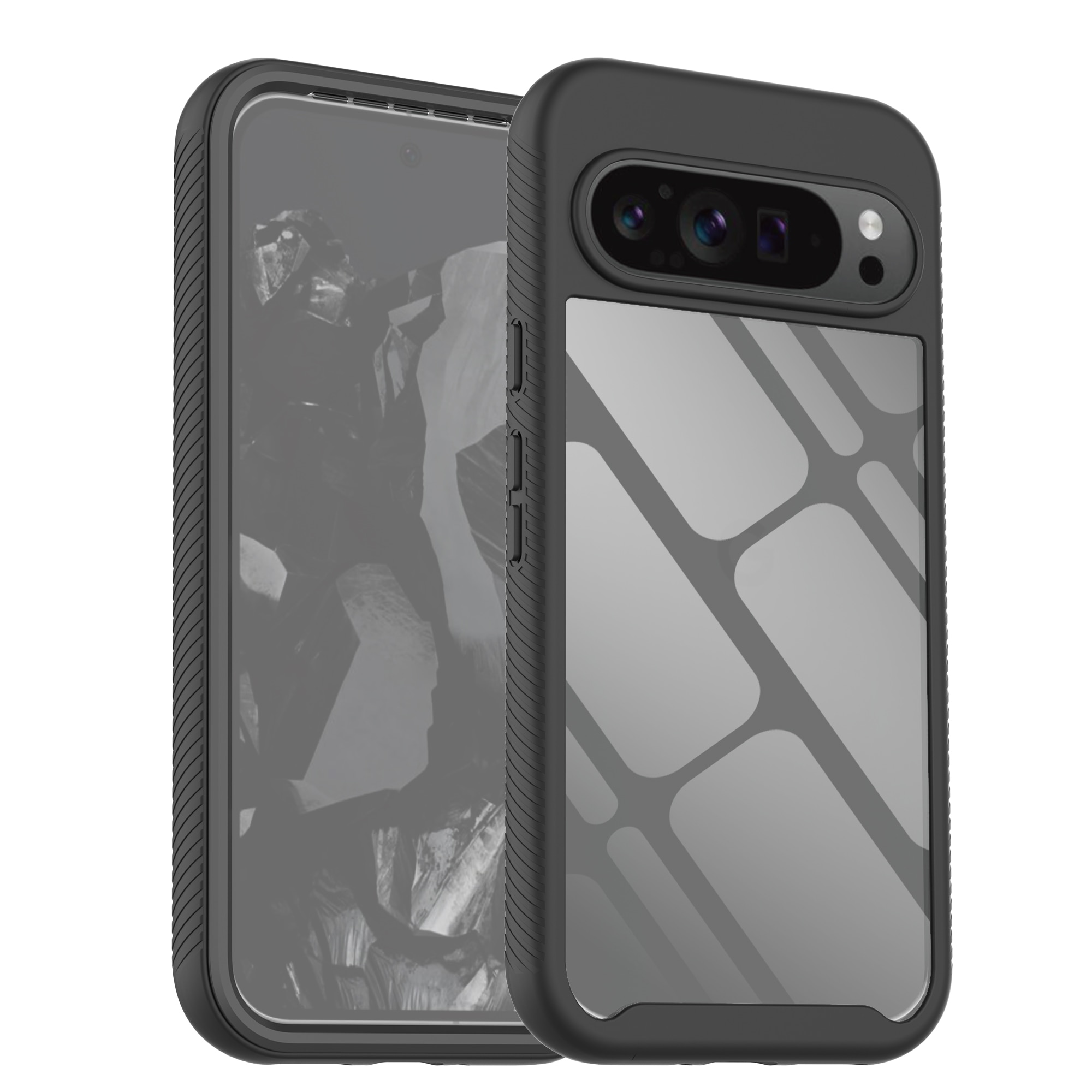 Google Pixel 9 Pro XL Full Protection Case zwart