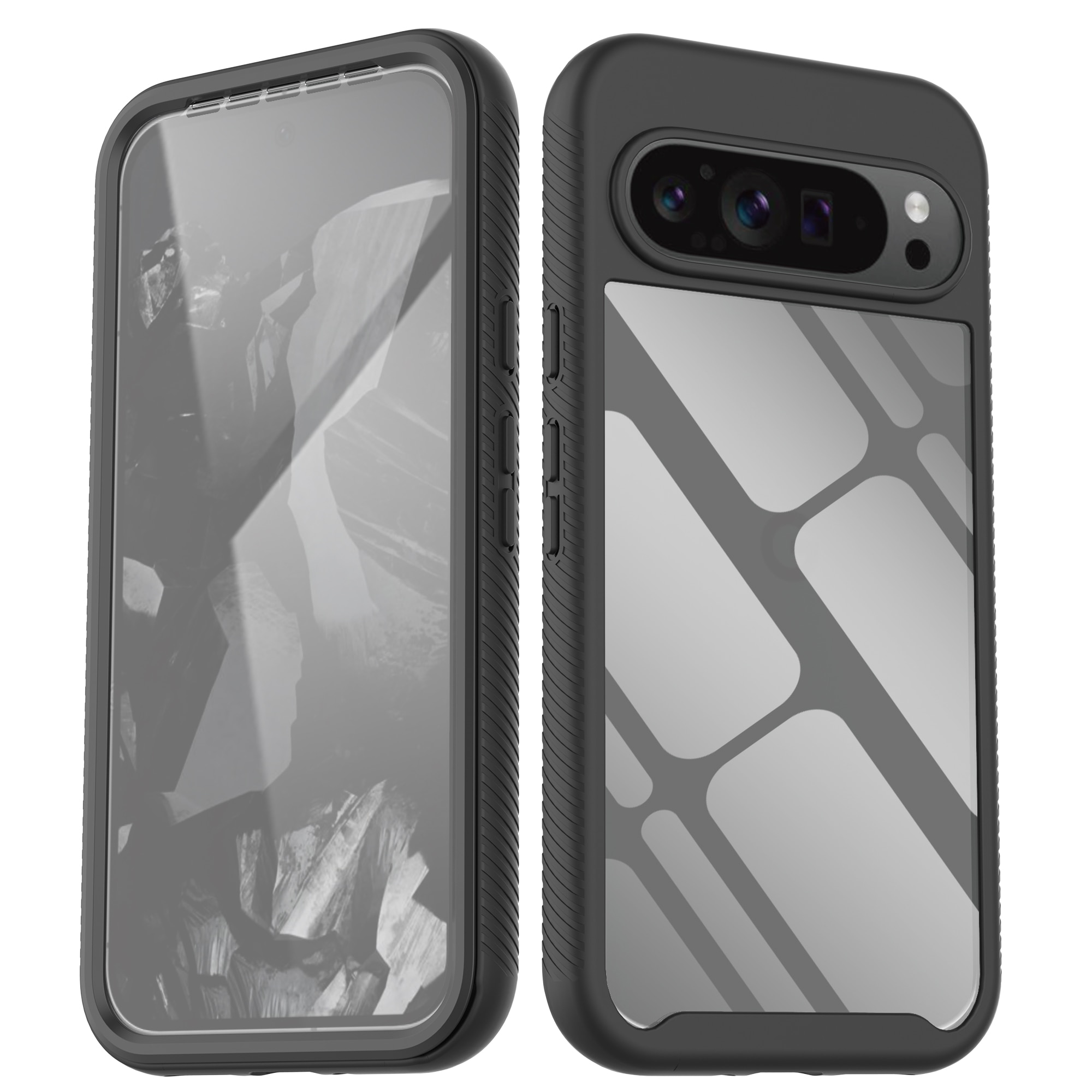 Google Pixel 9 Pro XL Full Protection Case zwart