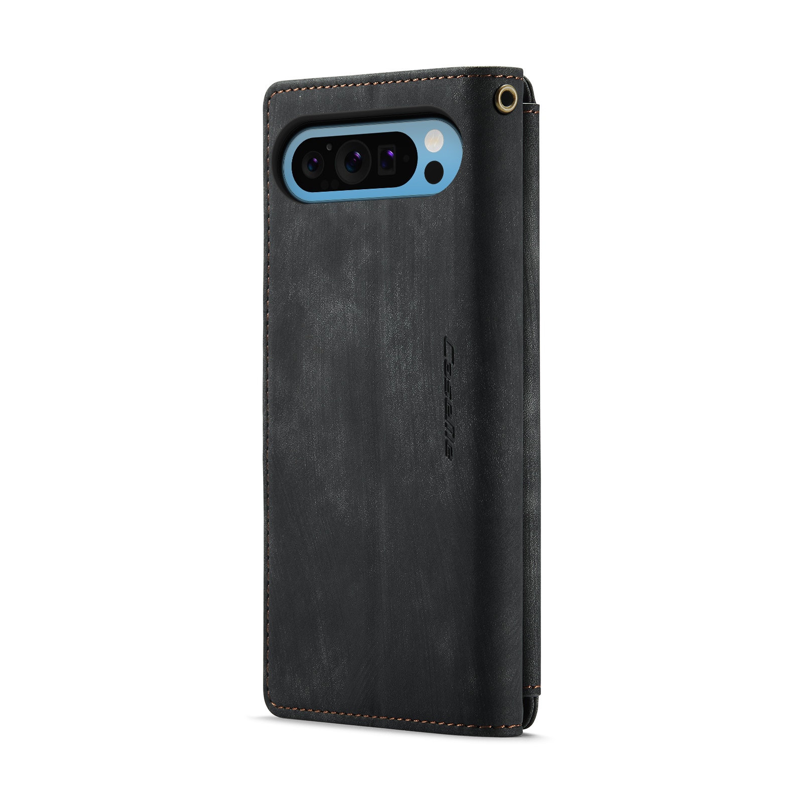 Bookcover hoesje Rits Google Pixel 9 Pro XL Zwart