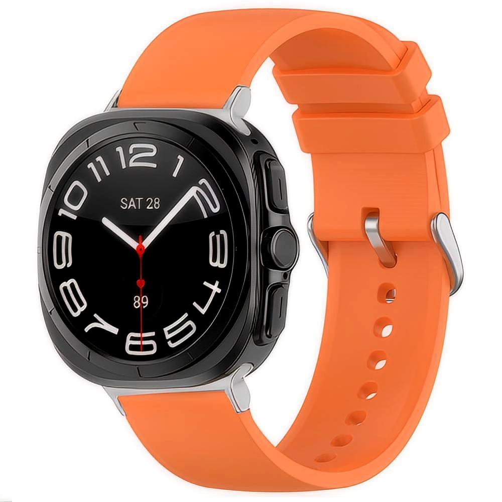 Samsung Galaxy Watch Ultra 47mm Siliconen bandje oranje