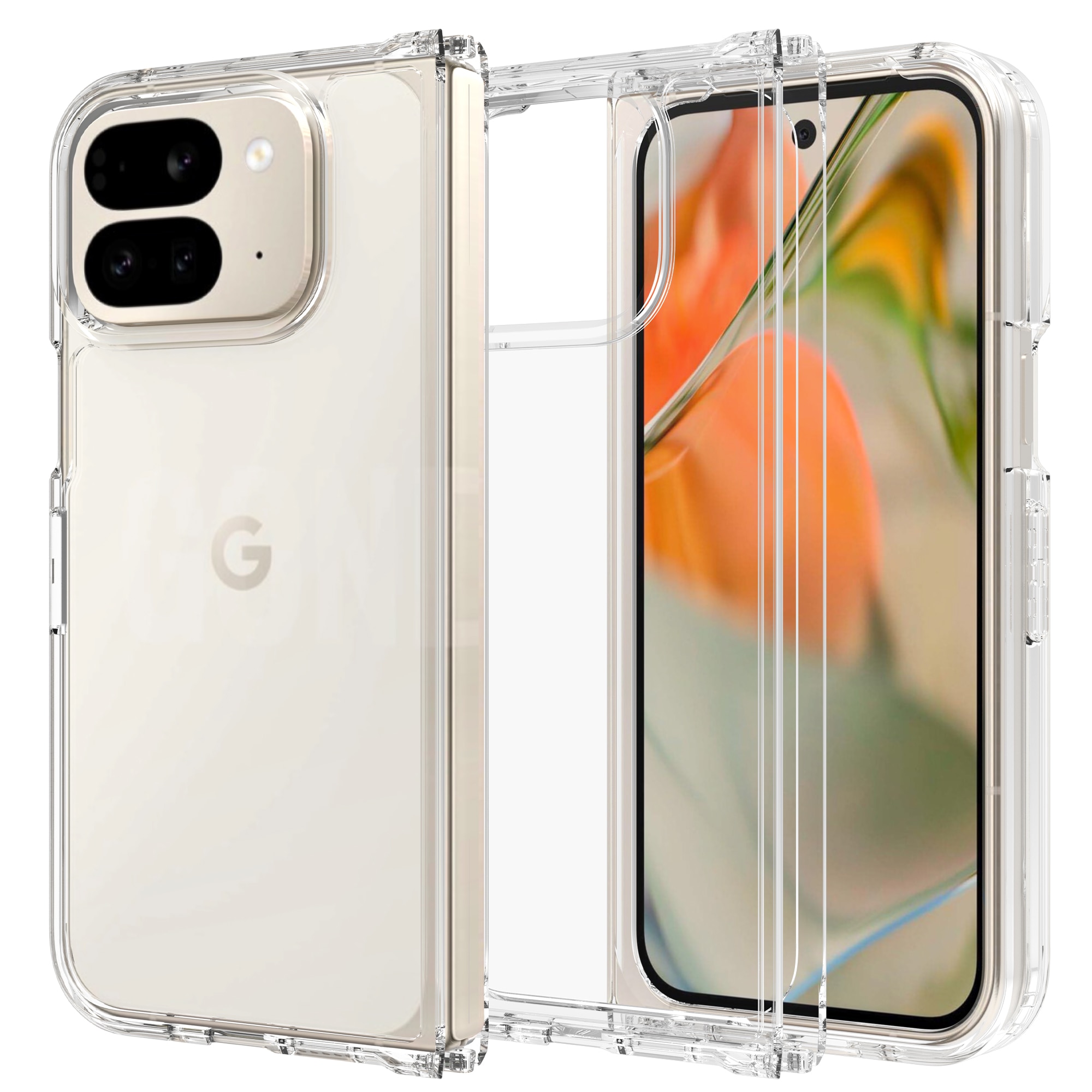 Hybridcase Google Pixel 9 Pro Fold transparant