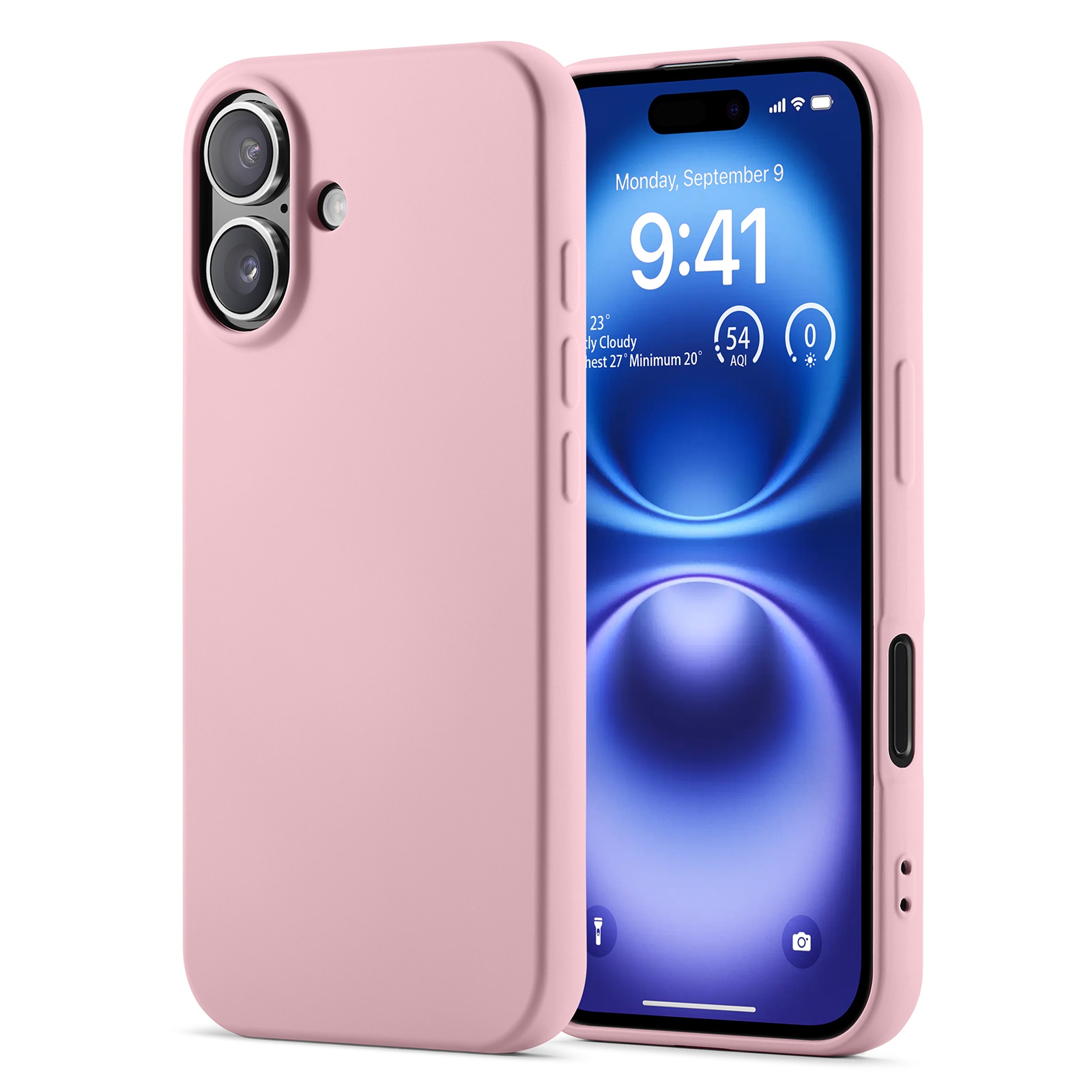 iPhone 16 Pro Max Schokbestendige TPU Case Roze