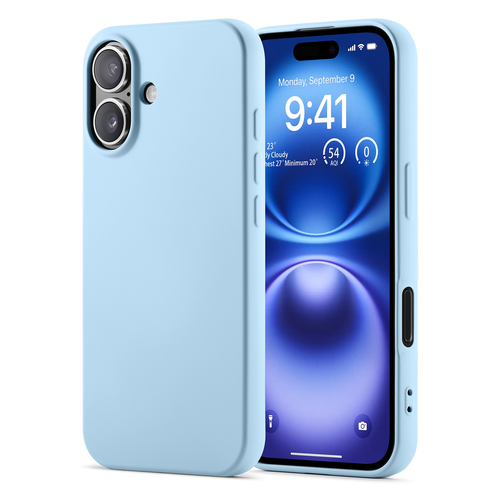 iPhone 16 Schokbestendige TPU Case Blauw