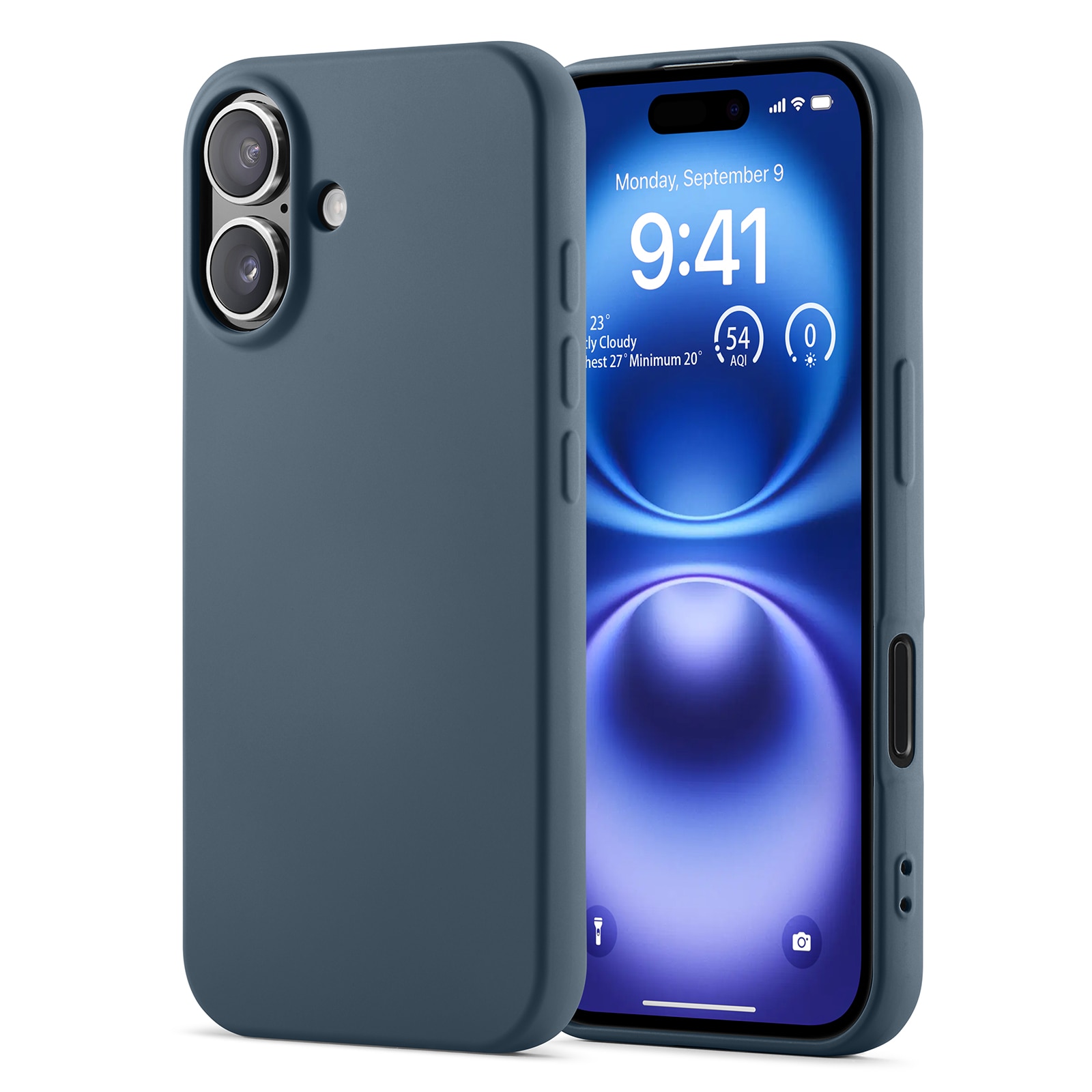 iPhone 16 Pro Schokbestendige TPU Case Grijs