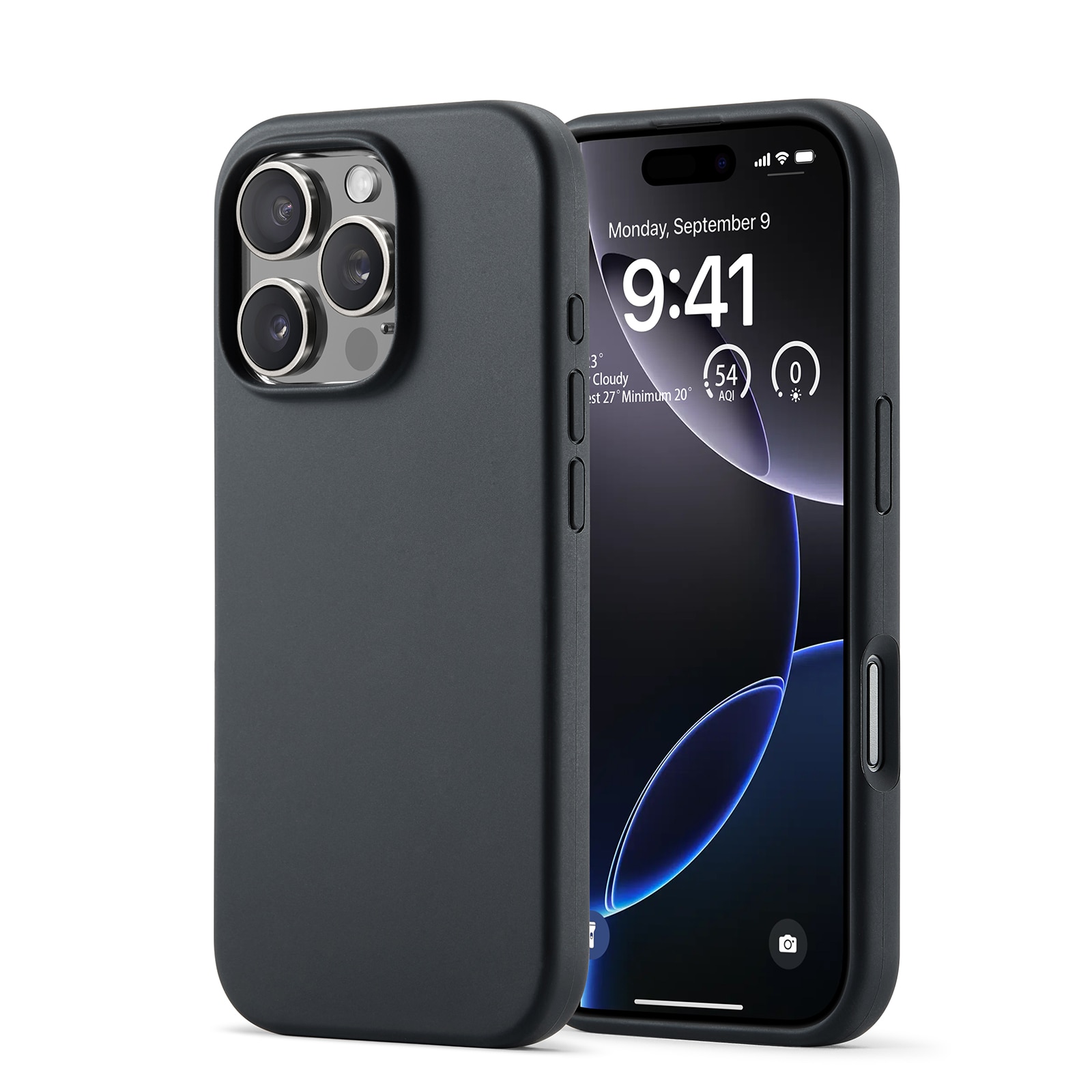 iPhone 16 Pro Schokbestendige TPU Case Zwart