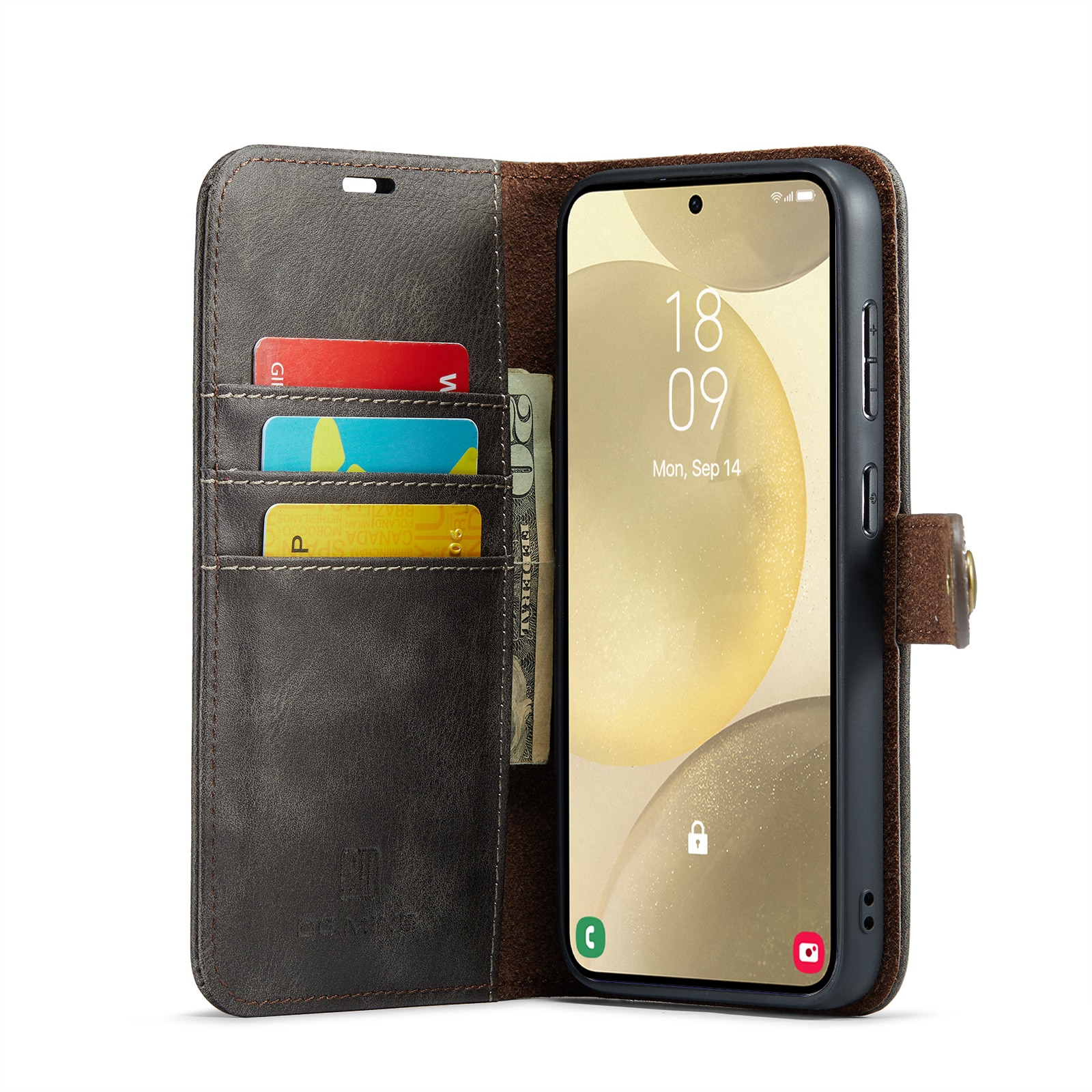 Magnet Wallet Samsung Galaxy A56 Cognac