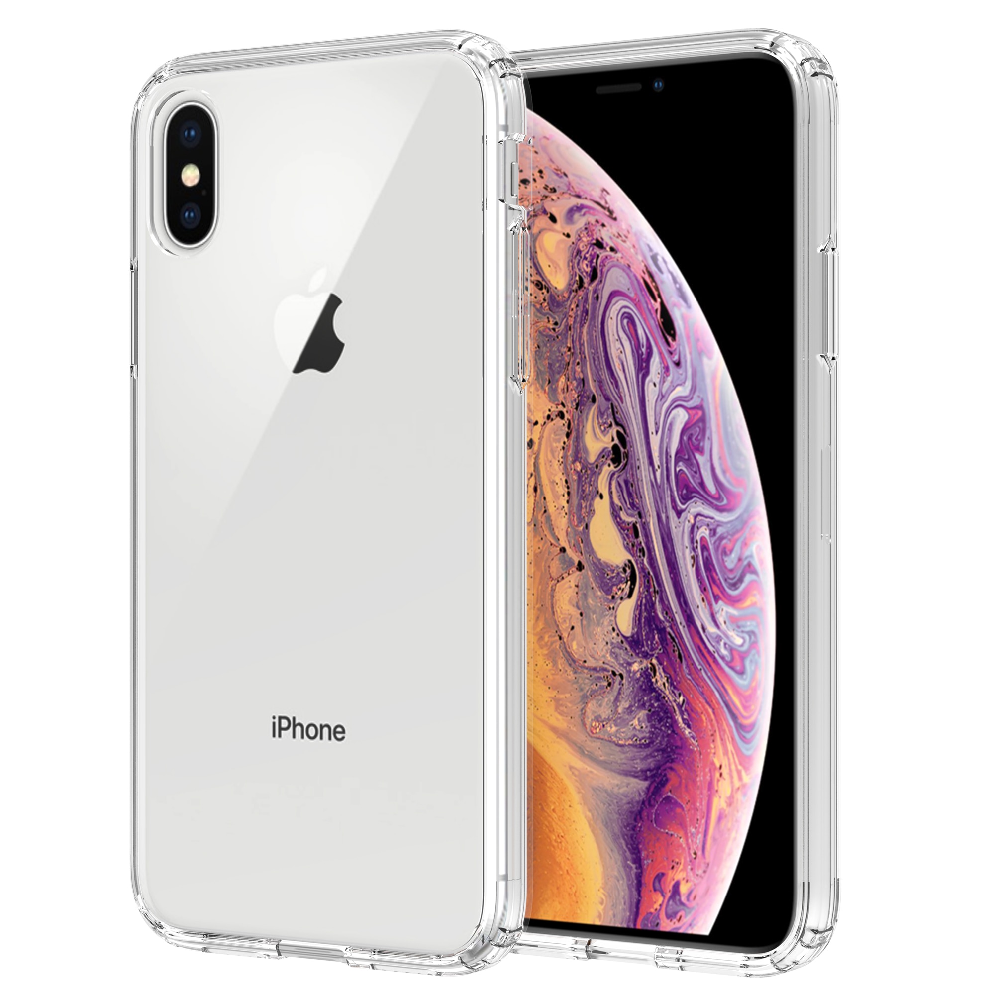 Hybridcase iPhone X/XS transparant