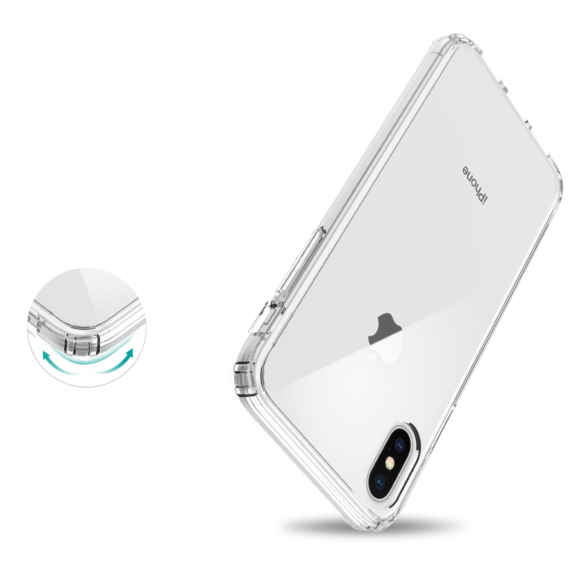 Hybridcase iPhone X/XS Transparant