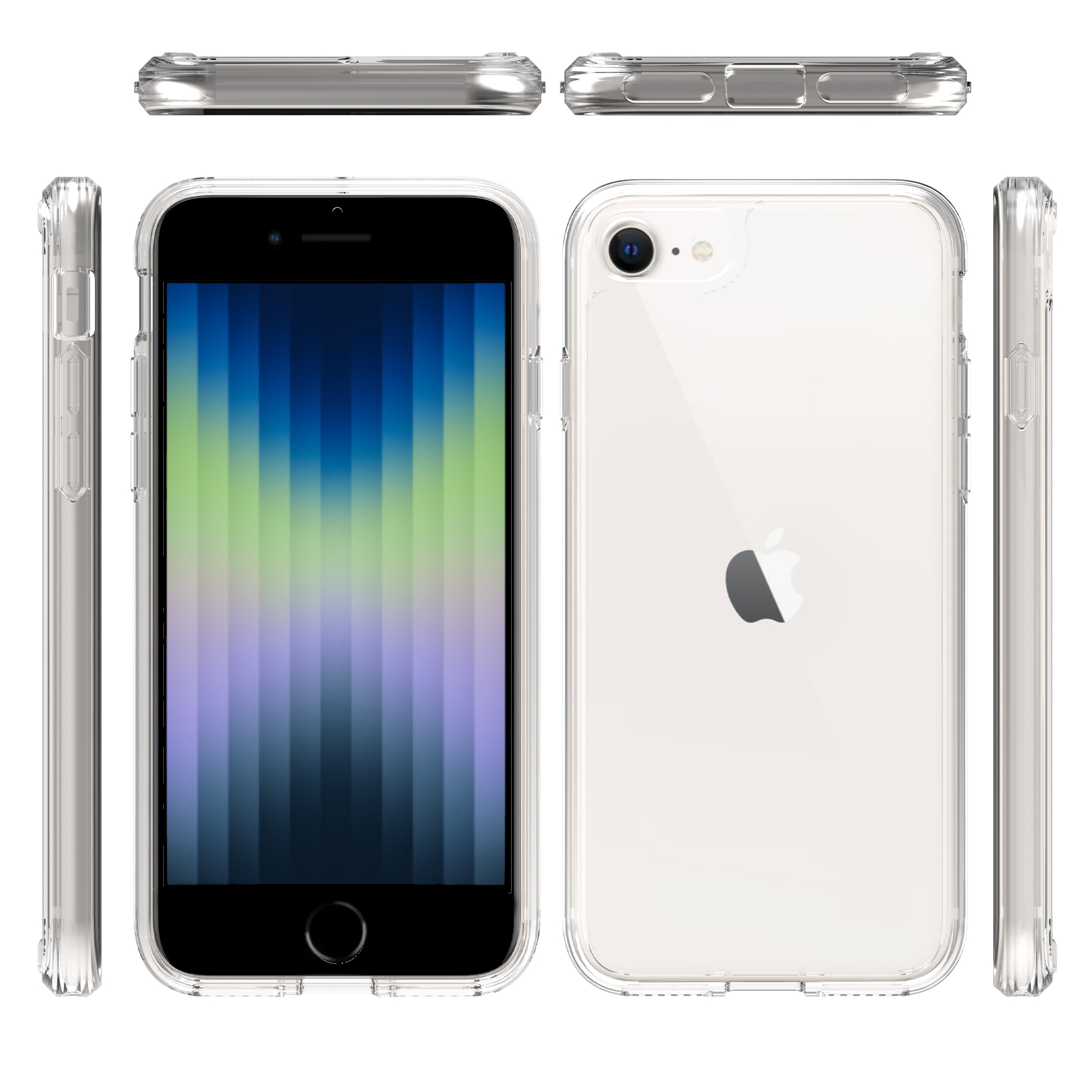 Hybridcase iPhone 8 Transparant