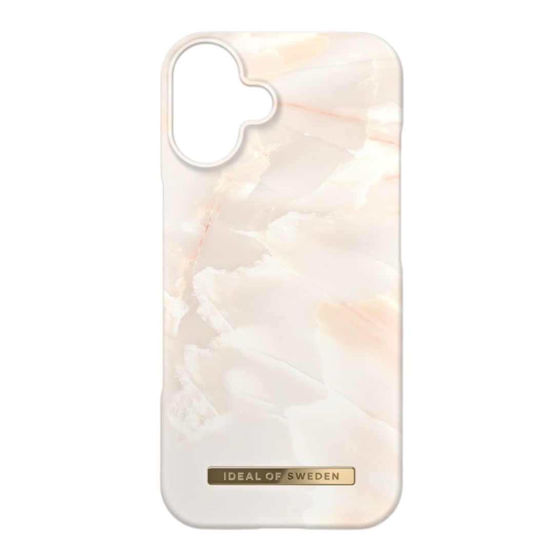 Fashion Case iPhone 16 Rose Pearl Marble