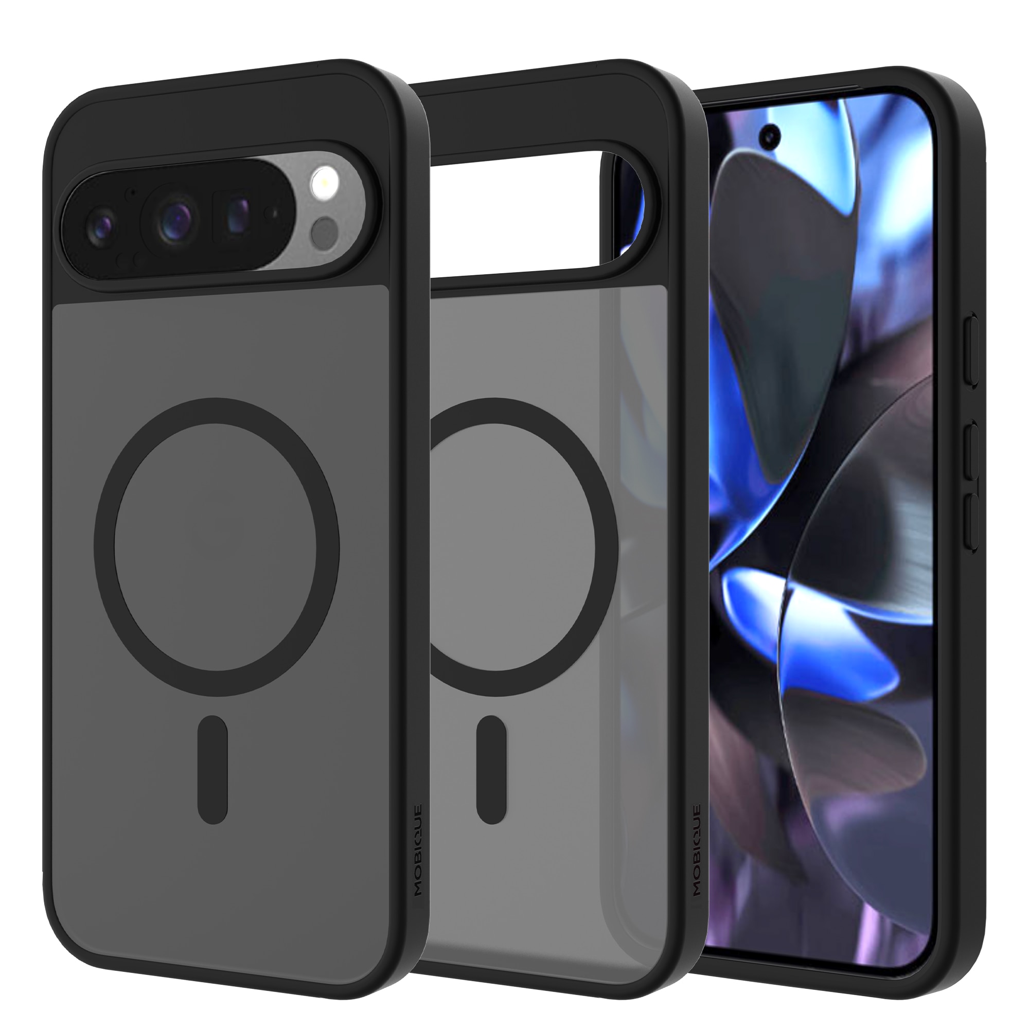 Magnetic Hybrid Hoesje Google Pixel 9 Pro XL Frosted Black