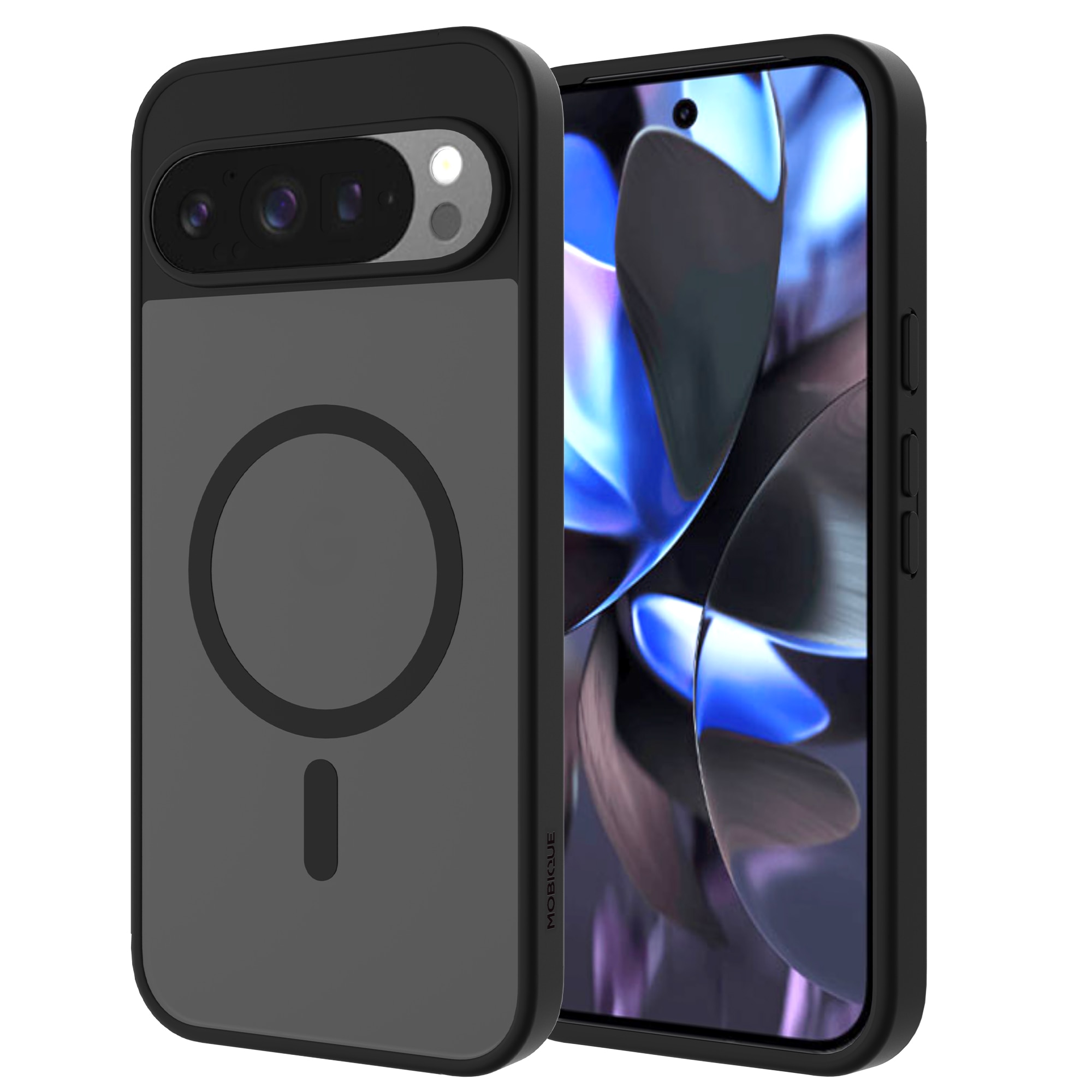 Magnetic Hybrid Hoesje Google Pixel 9 Pro XL Frosted Black