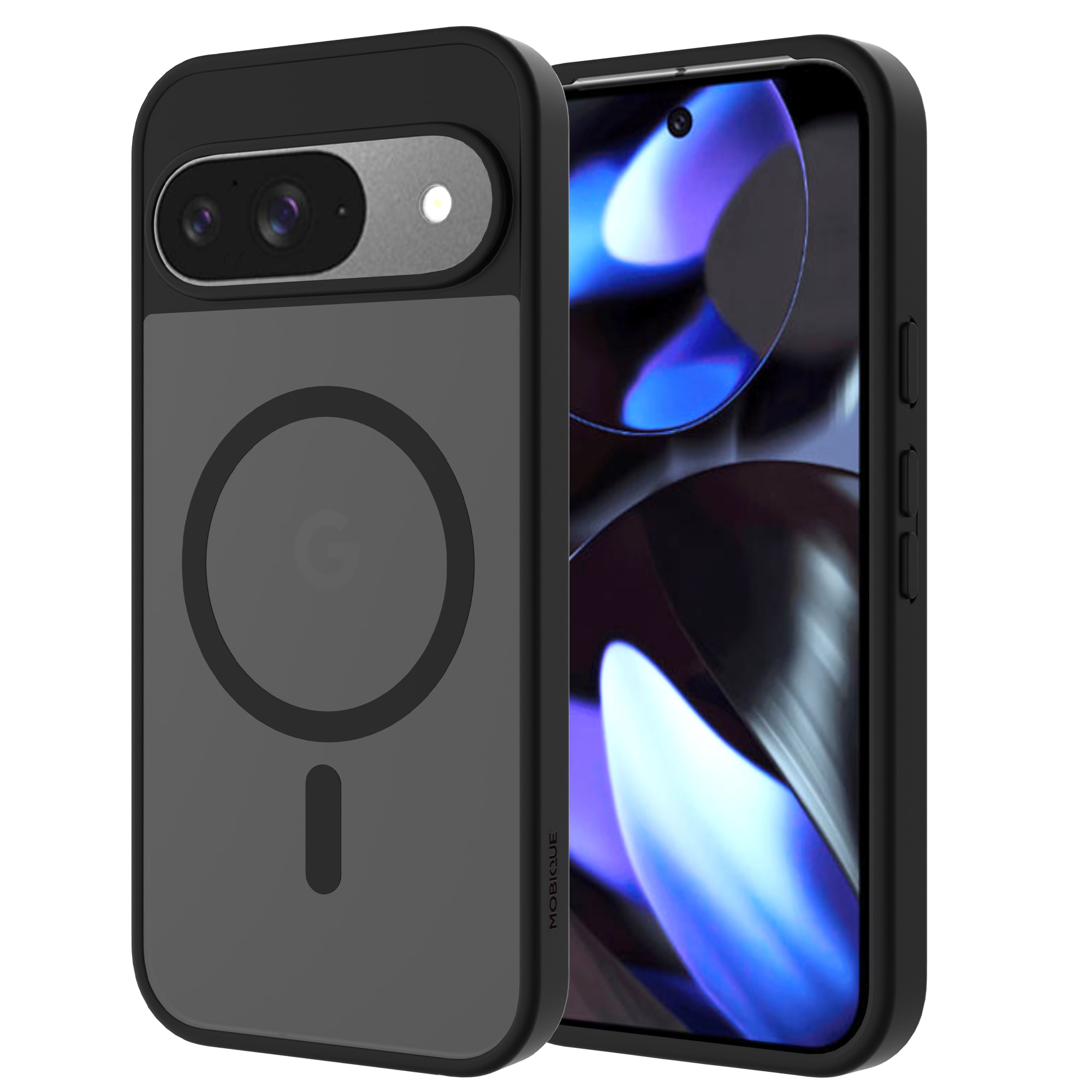 Magnetic Hybrid Hoesje Google Pixel 9 Pro Frosted Black