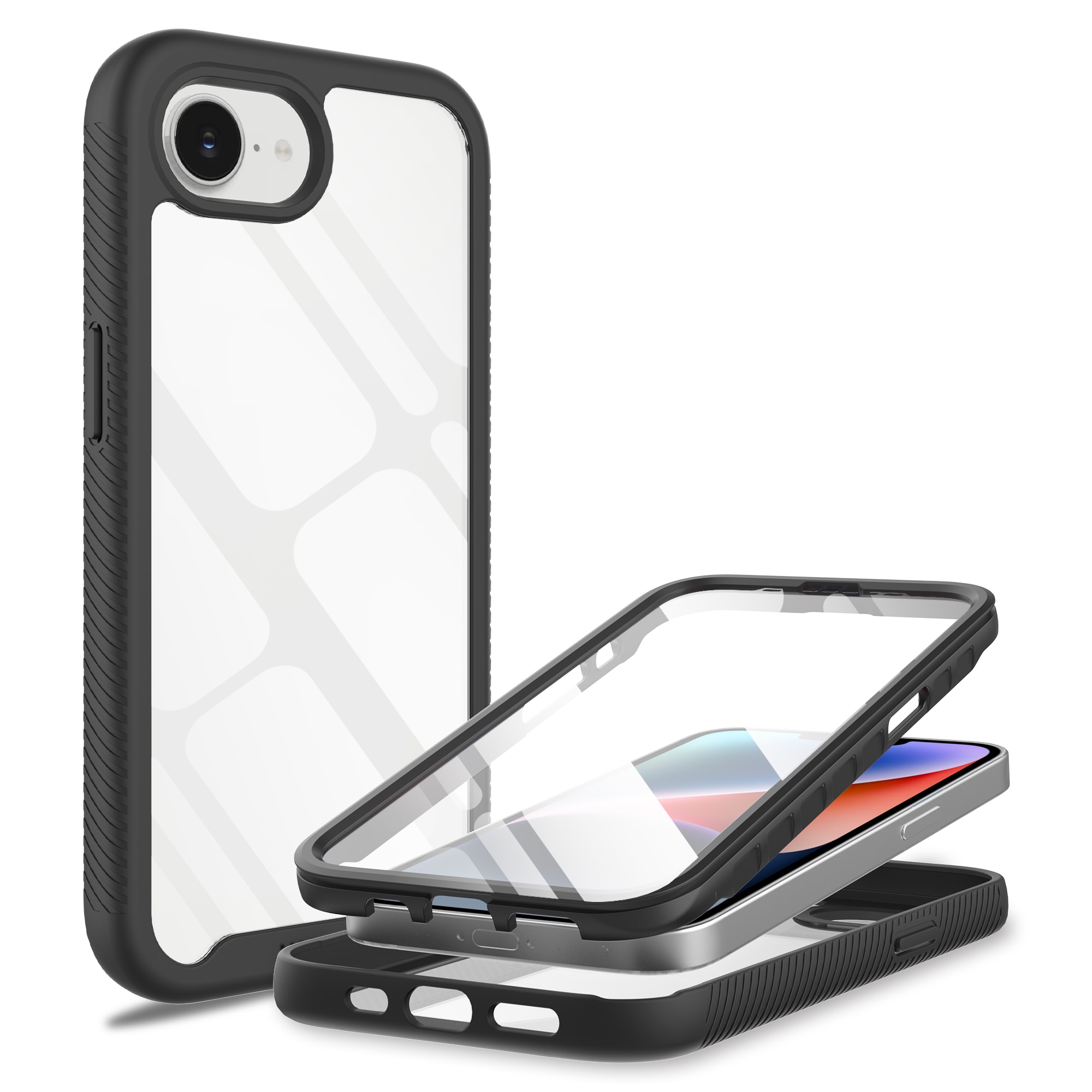 iPhone 16e Full Protection Case Zwart