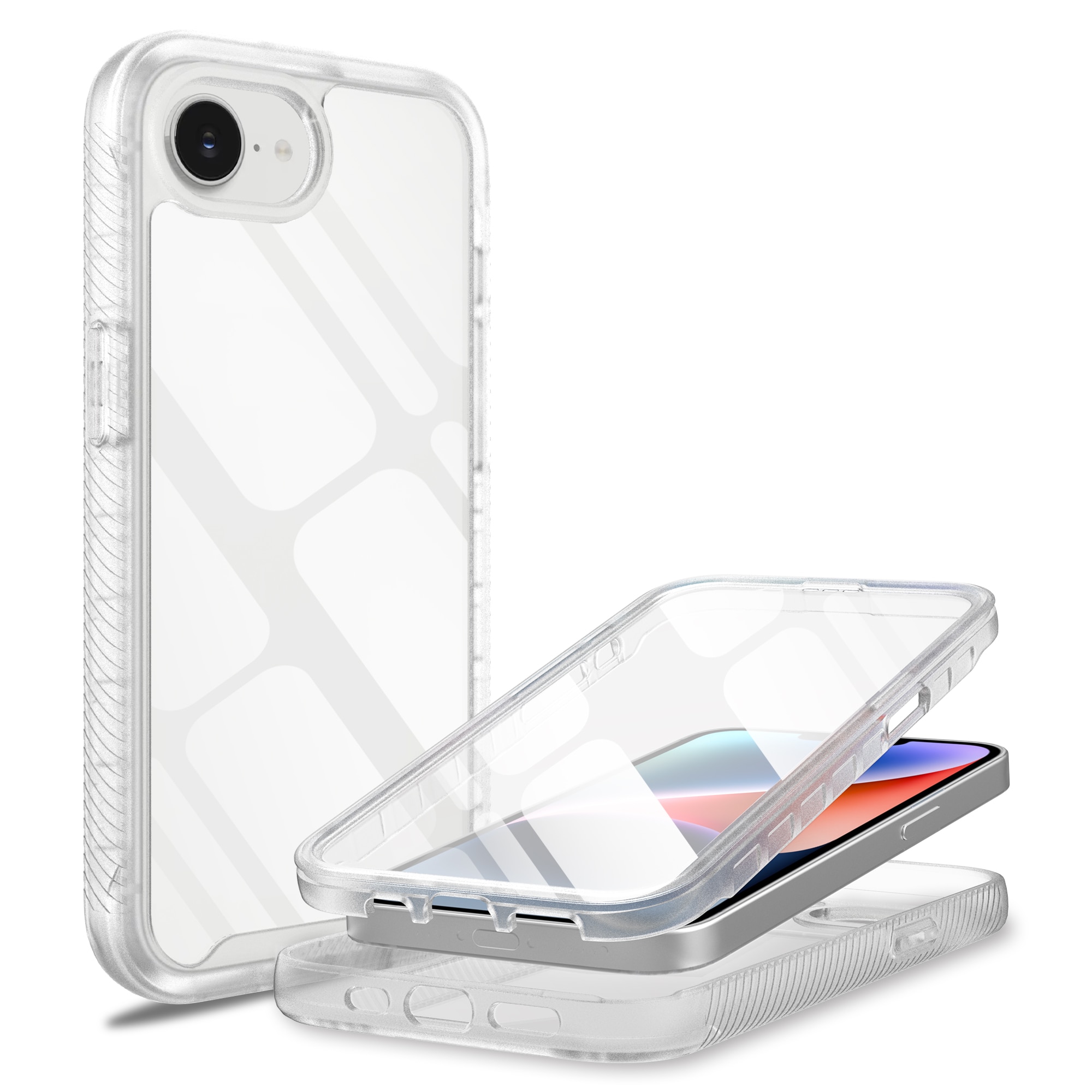 iPhone 16e Full Protection Case Transparant