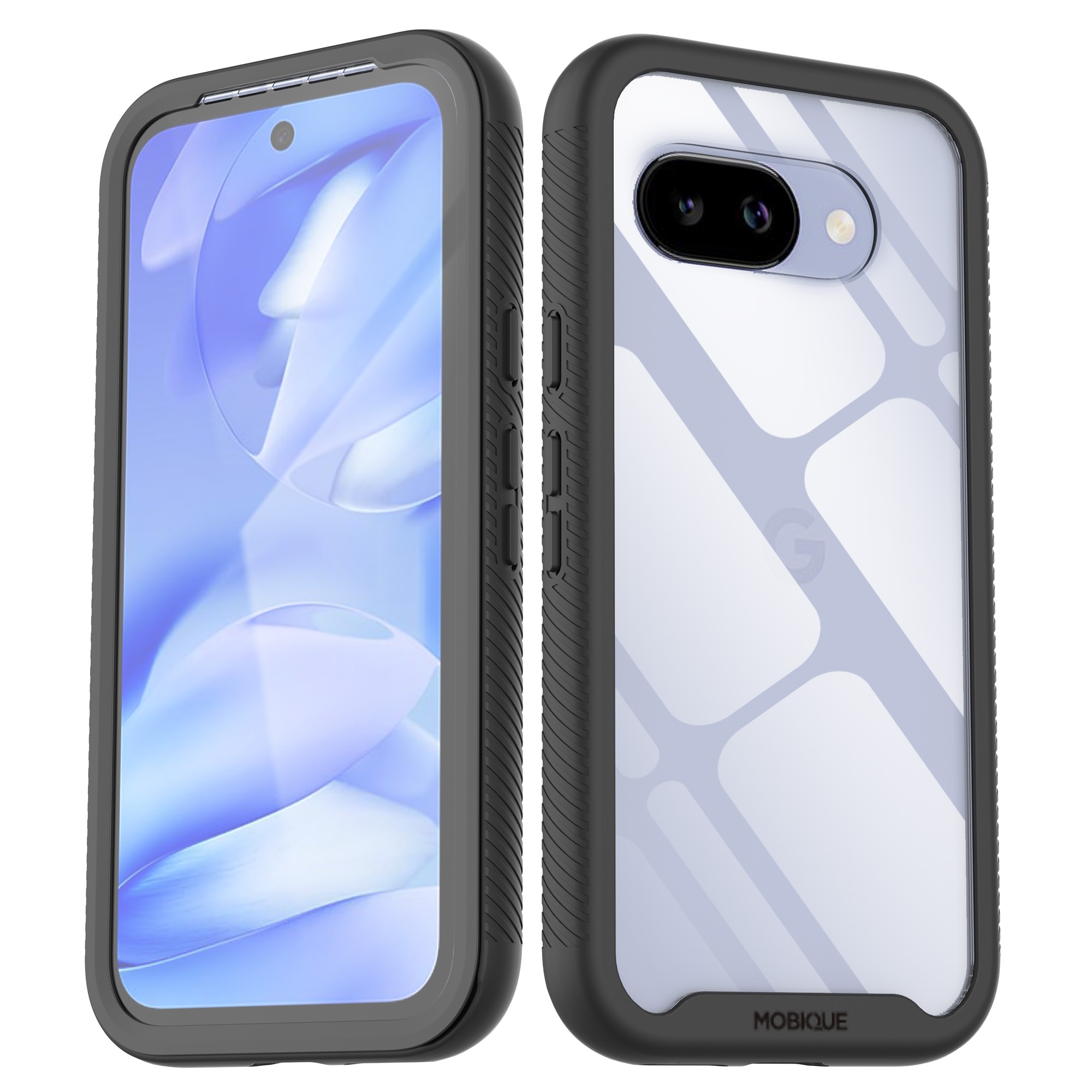 Google Pixel 9a Full Protection Case Zwart