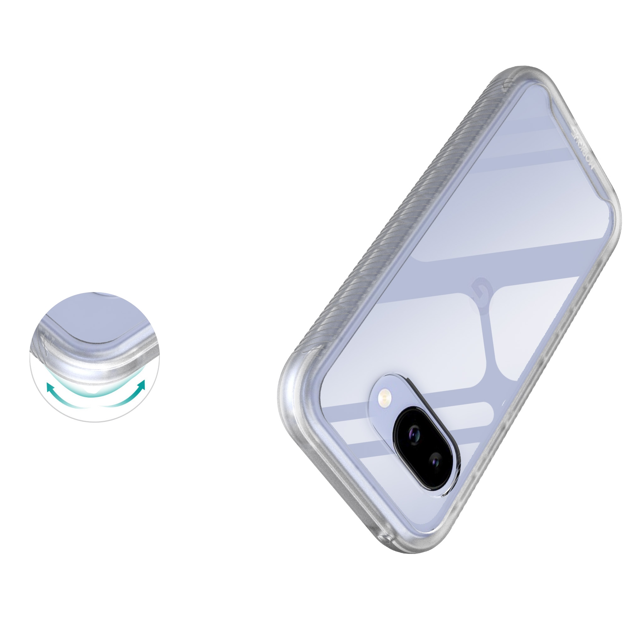 Google Pixel 9a Full Protection Case Transparant