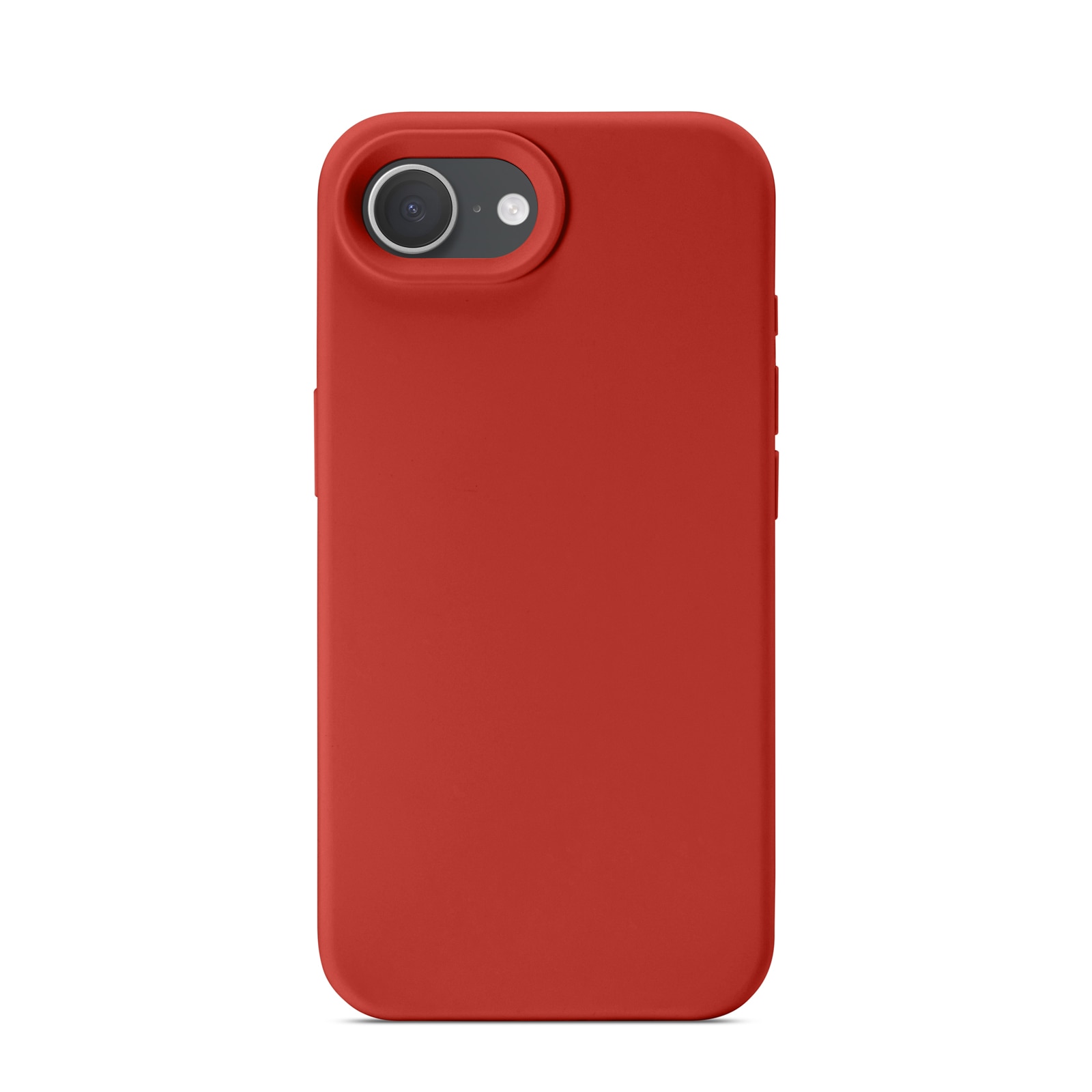 Magnetic Siliconen hoesje iPhone 16e Lava Red