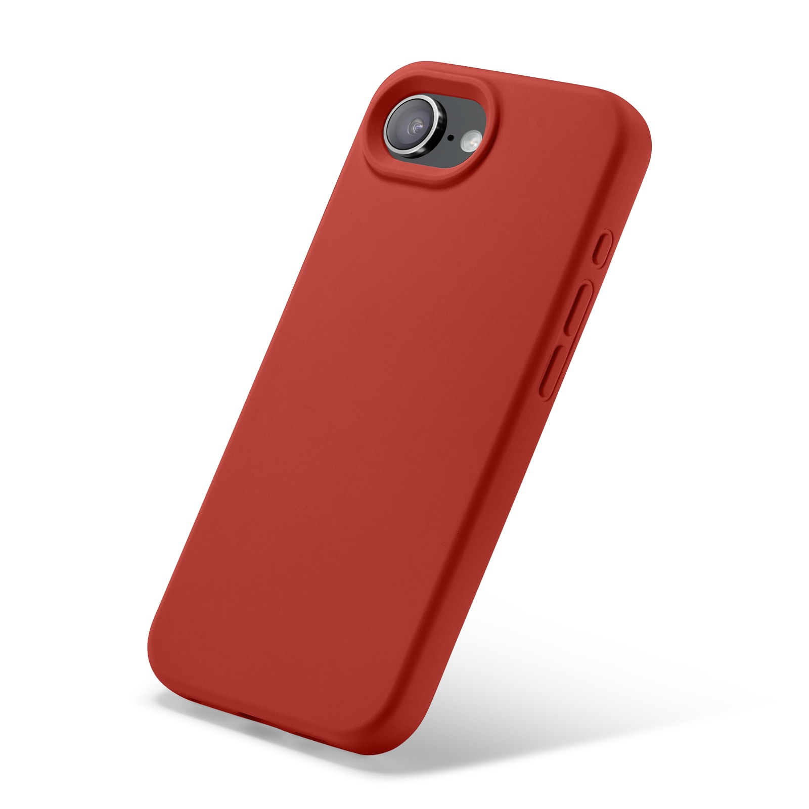 Magnetic Siliconen hoesje iPhone 16e Lava Red