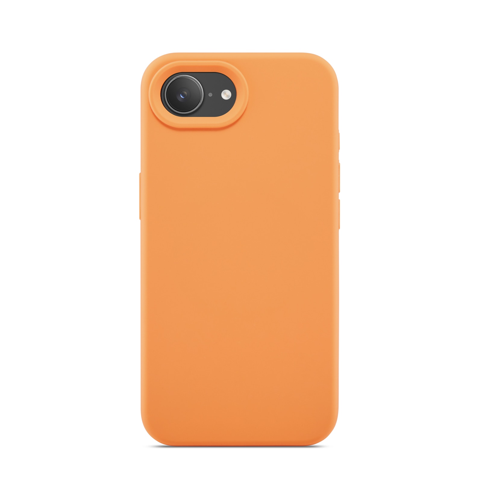 Magnetic Siliconen hoesje iPhone 16e Solar Orange