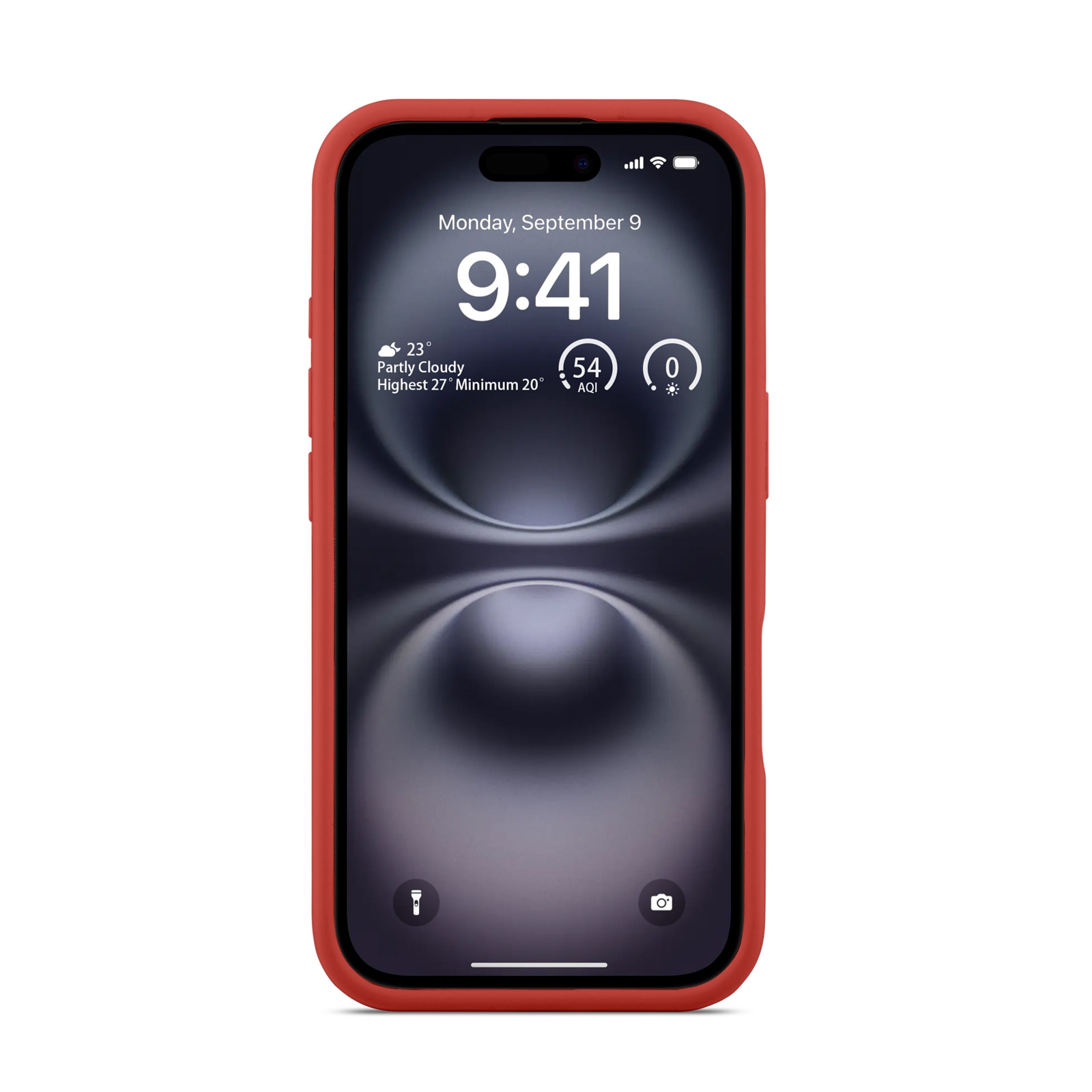 Magnetic Siliconen hoesje iPhone 16 Lava Red