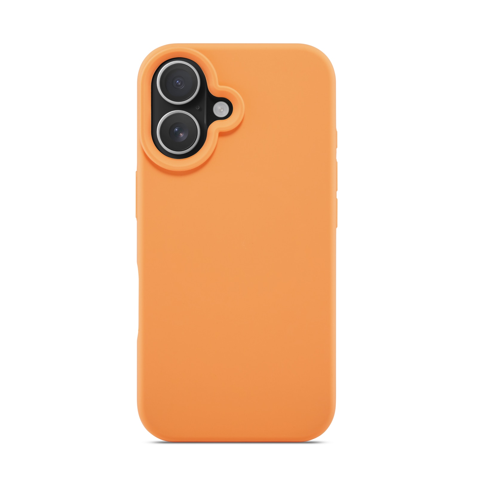 Magnetic Siliconen hoesje iPhone 16 Solar Orange