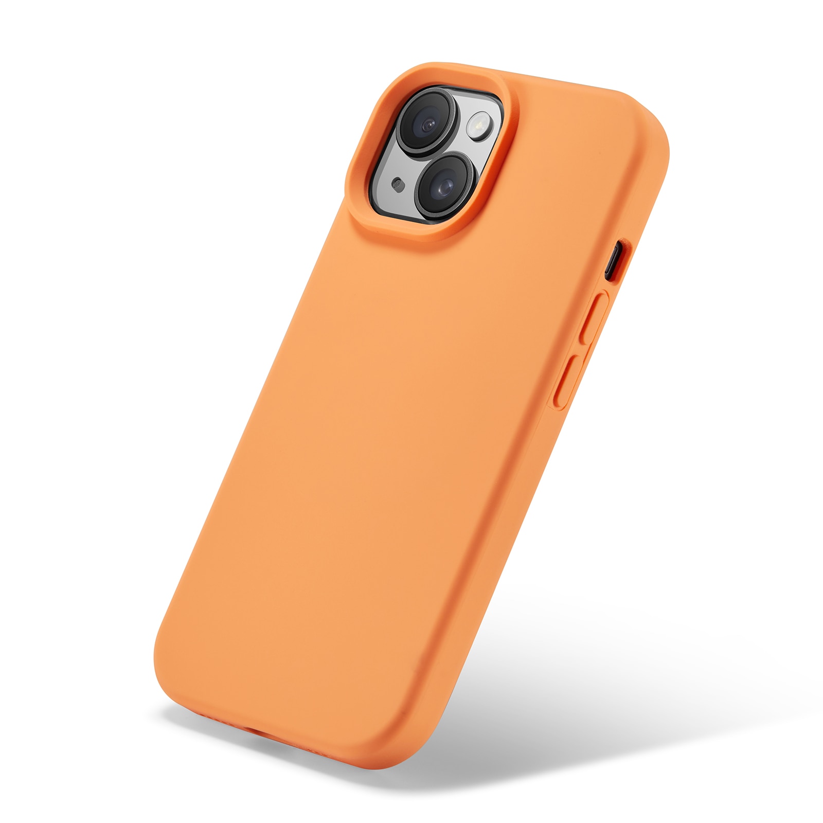 Magnetic Siliconen hoesje iPhone 14 Solar Orange